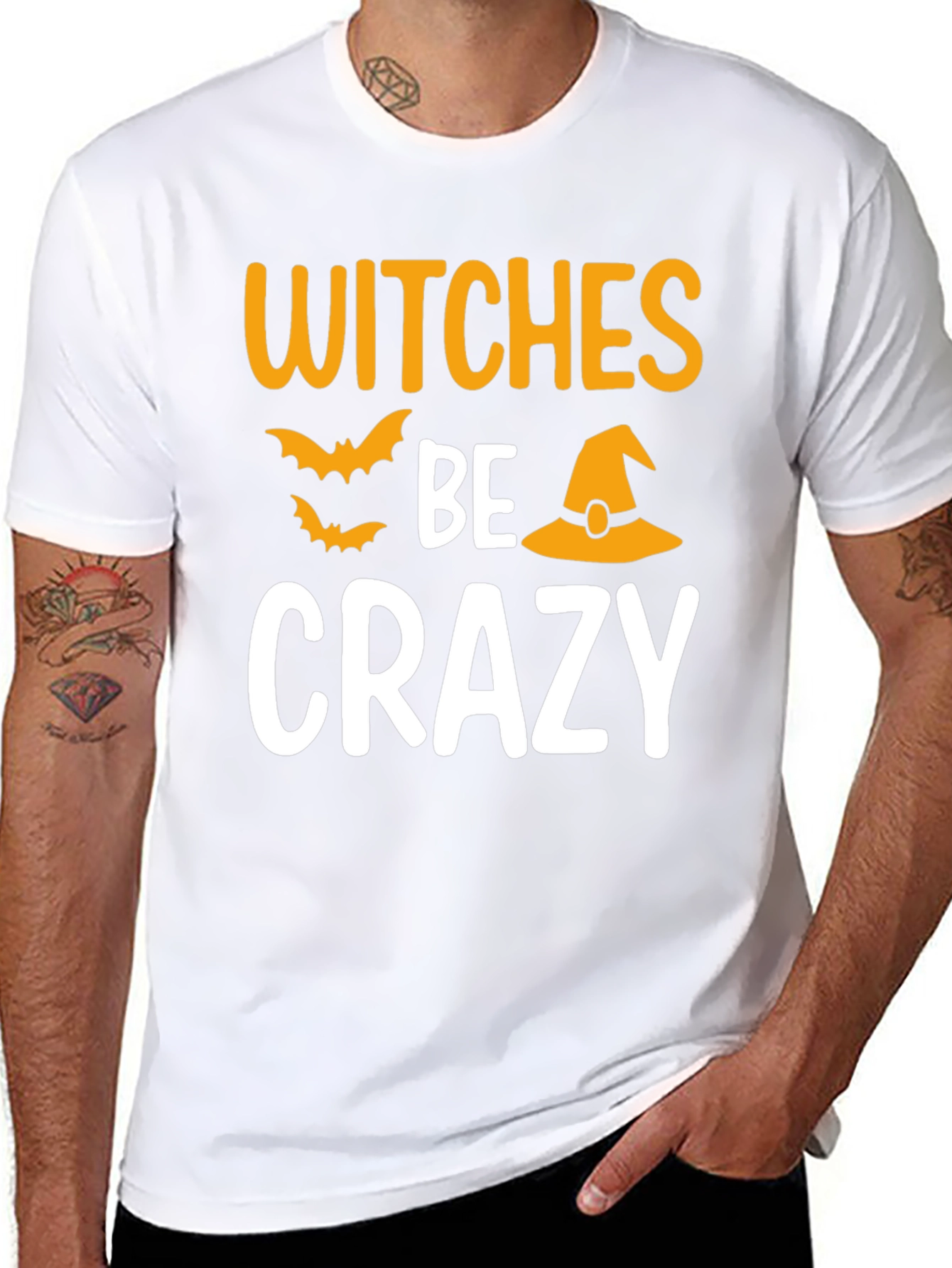 Witches Be Crazy Graphic T-Shirt - Halloween Tee