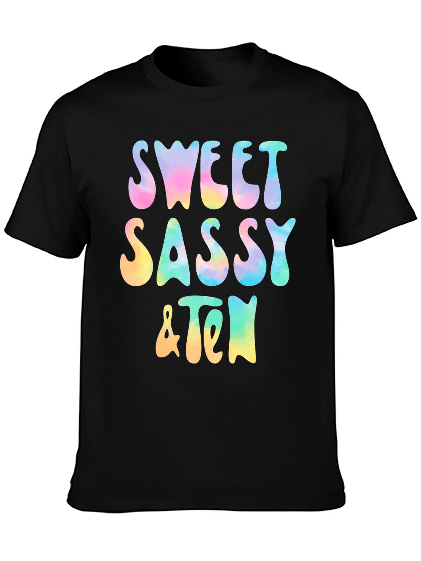 Sweet Sassy & Ten Graphic Tee - Black