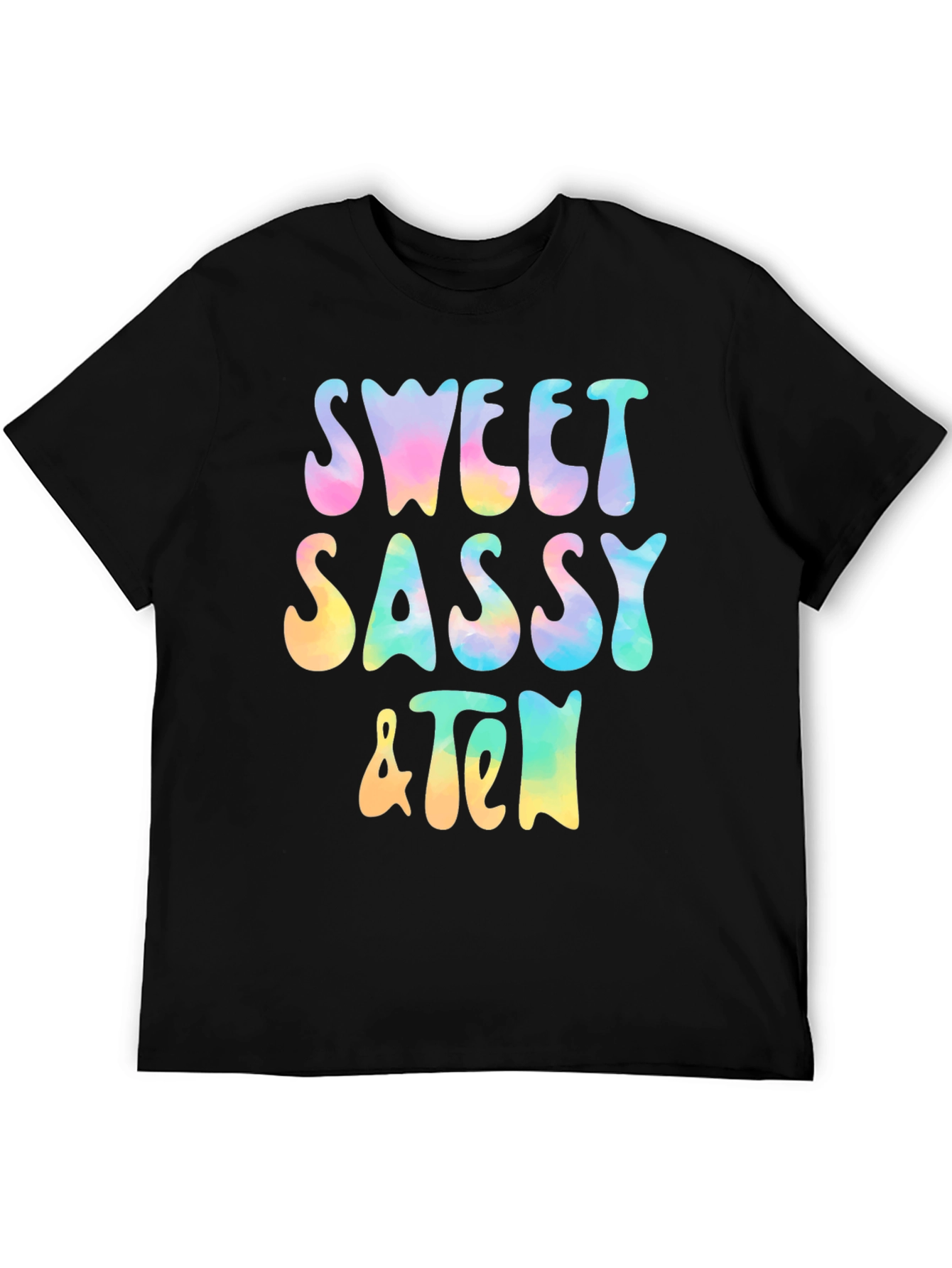 Sweet Sassy & Ten Graphic Tee - Black