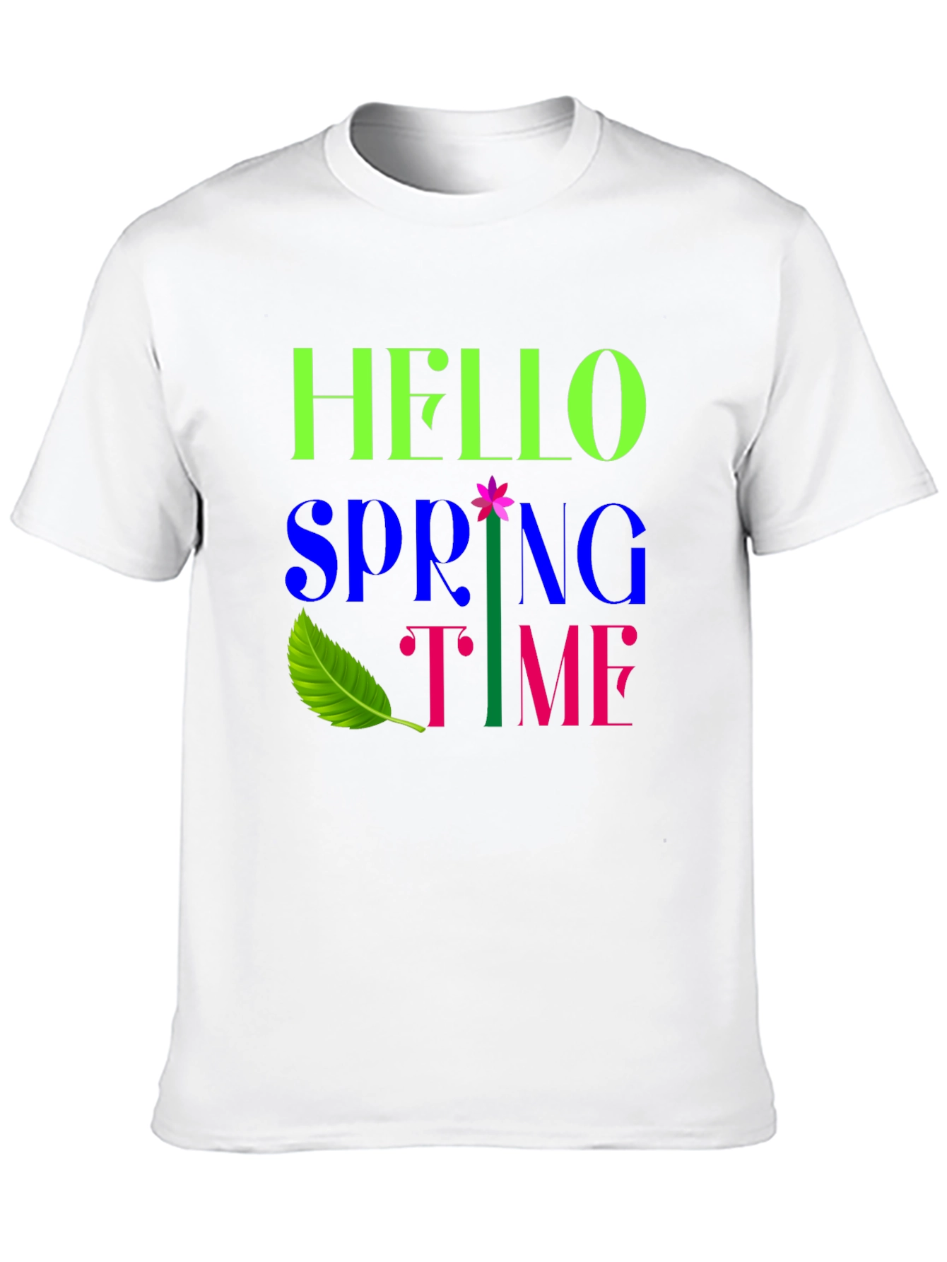 Hello Spring Time Graphic T-Shirt