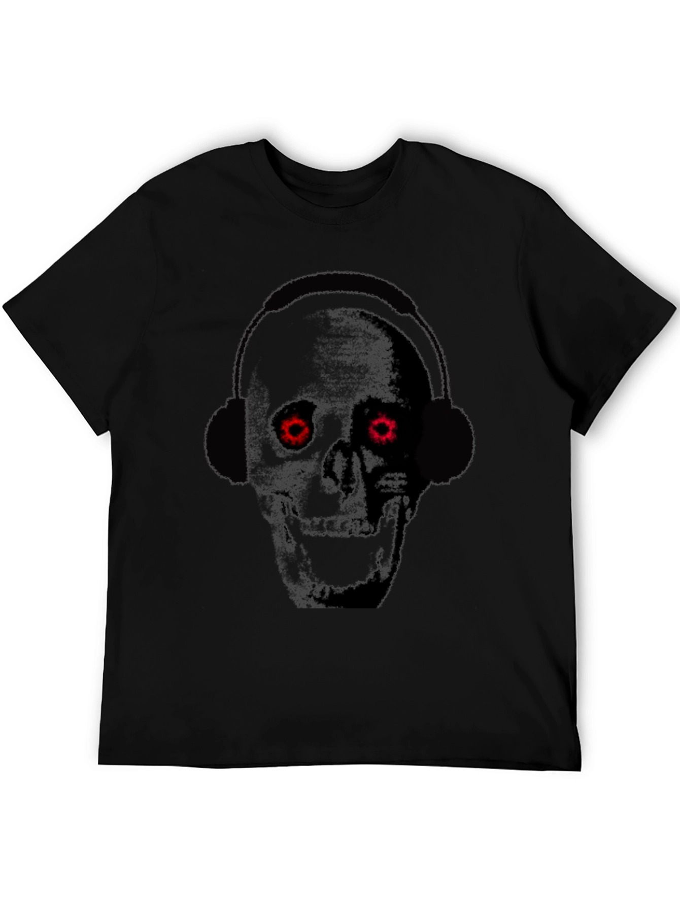 Skull Headphones Graphic T-Shirt