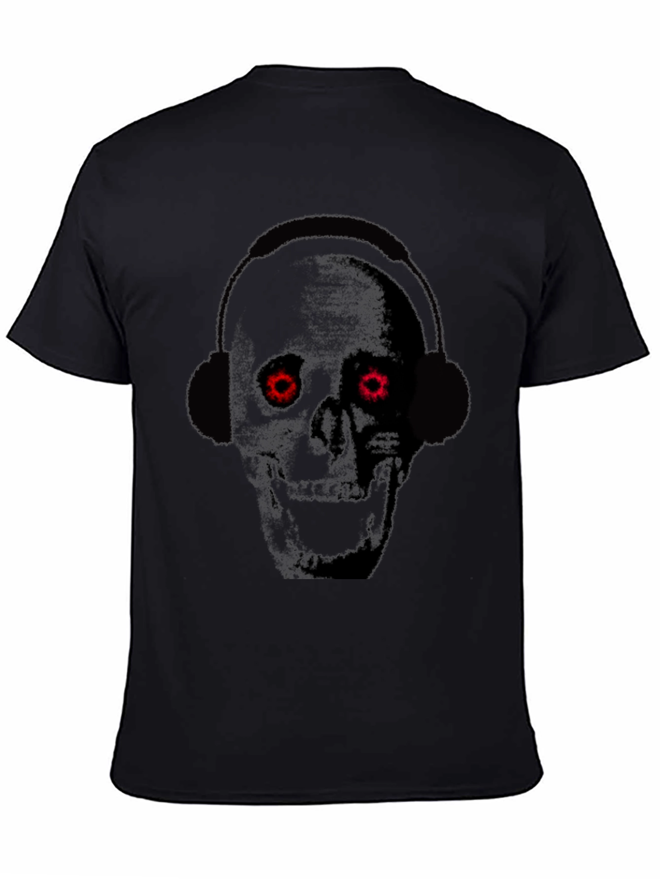 Skull Headphones Graphic T-Shirt