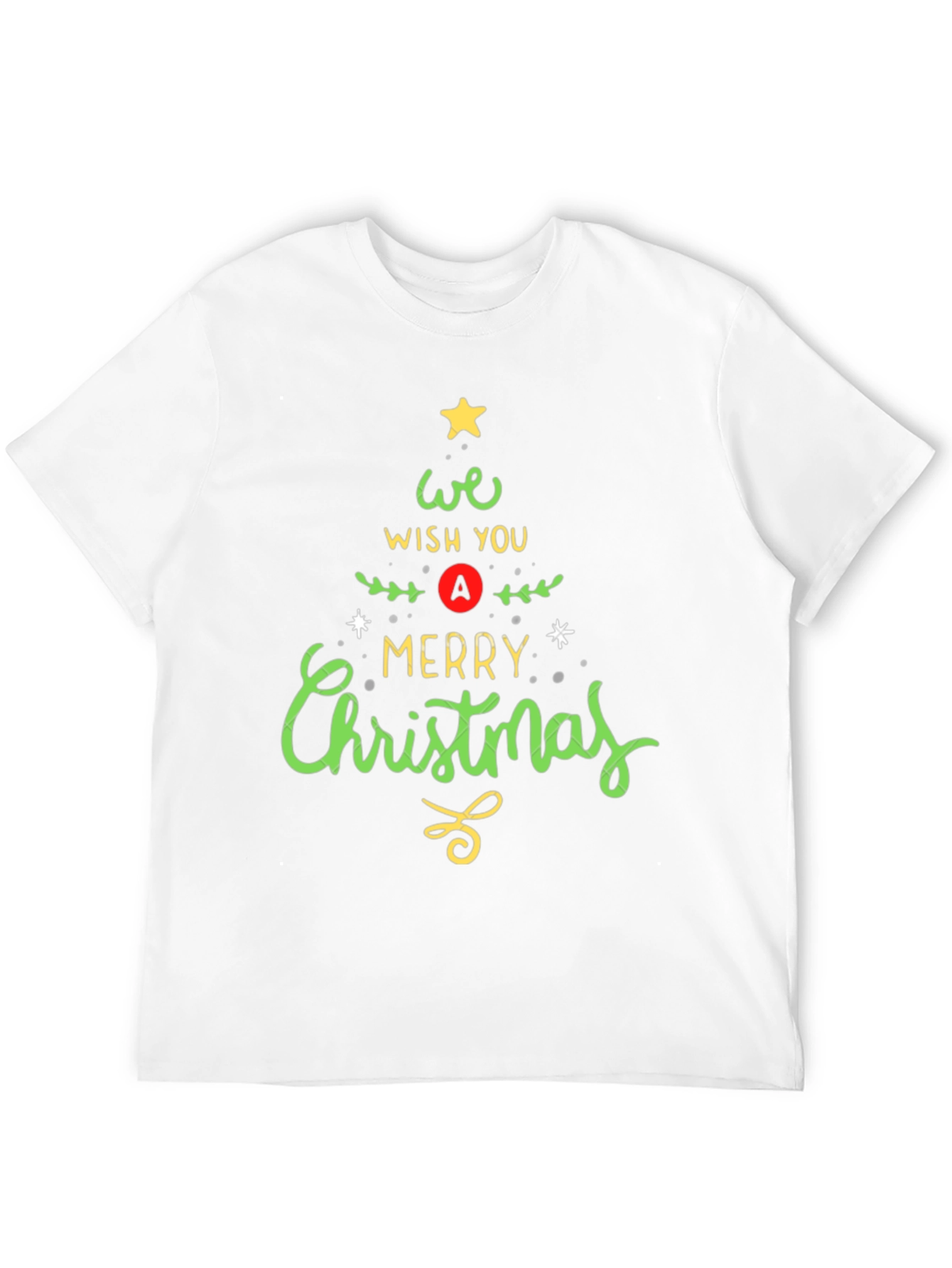 Merry Christmas Tree Graphic T-Shirt