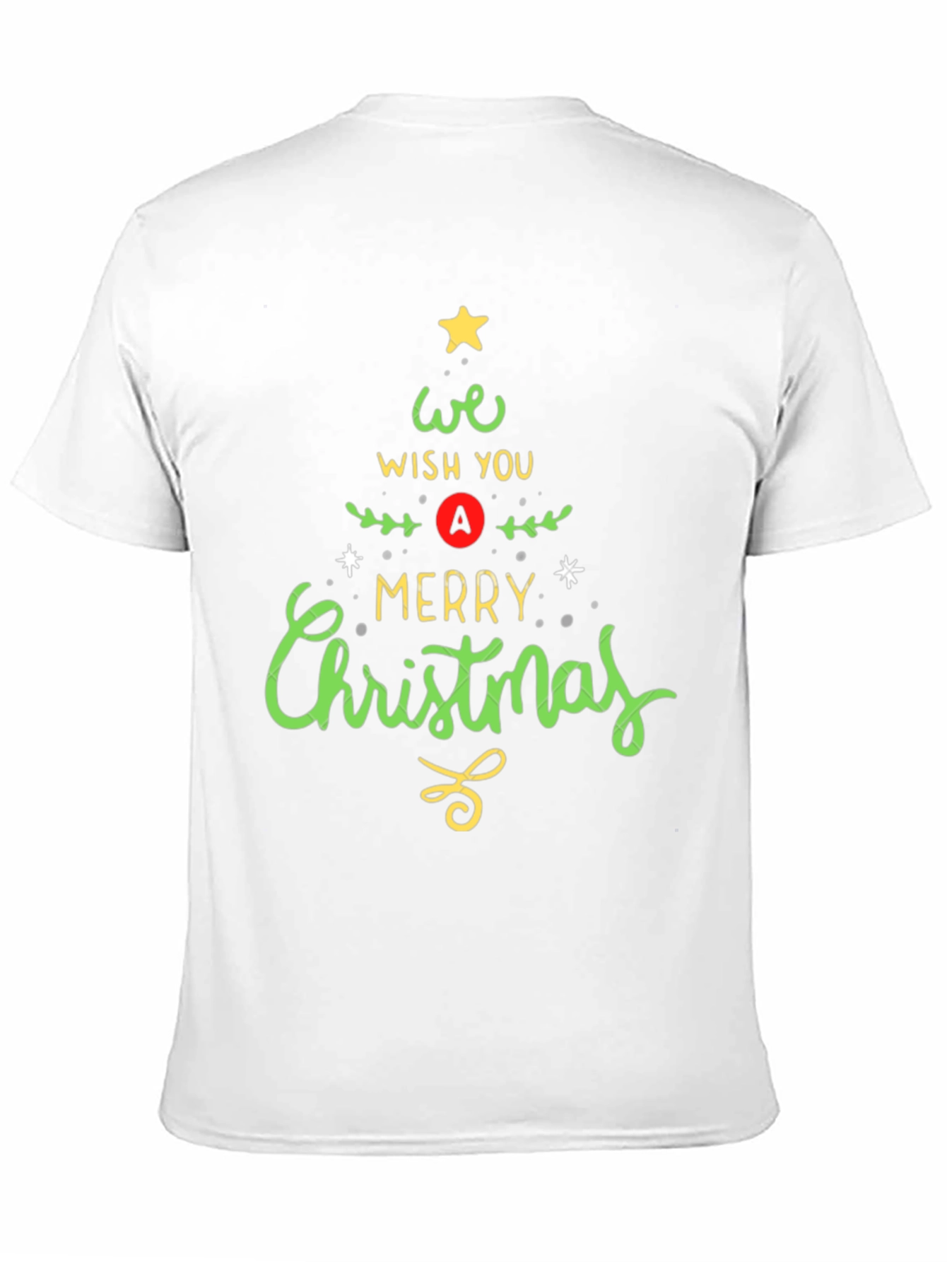 Merry Christmas Tree Graphic T-Shirt