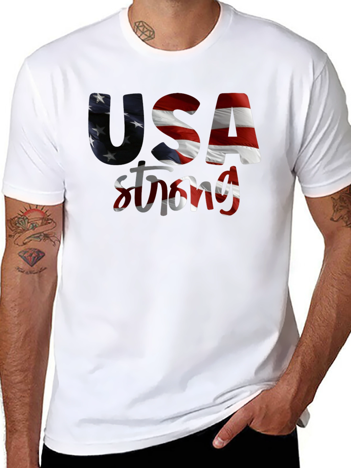 USA Strong Patriotic T-Shirt