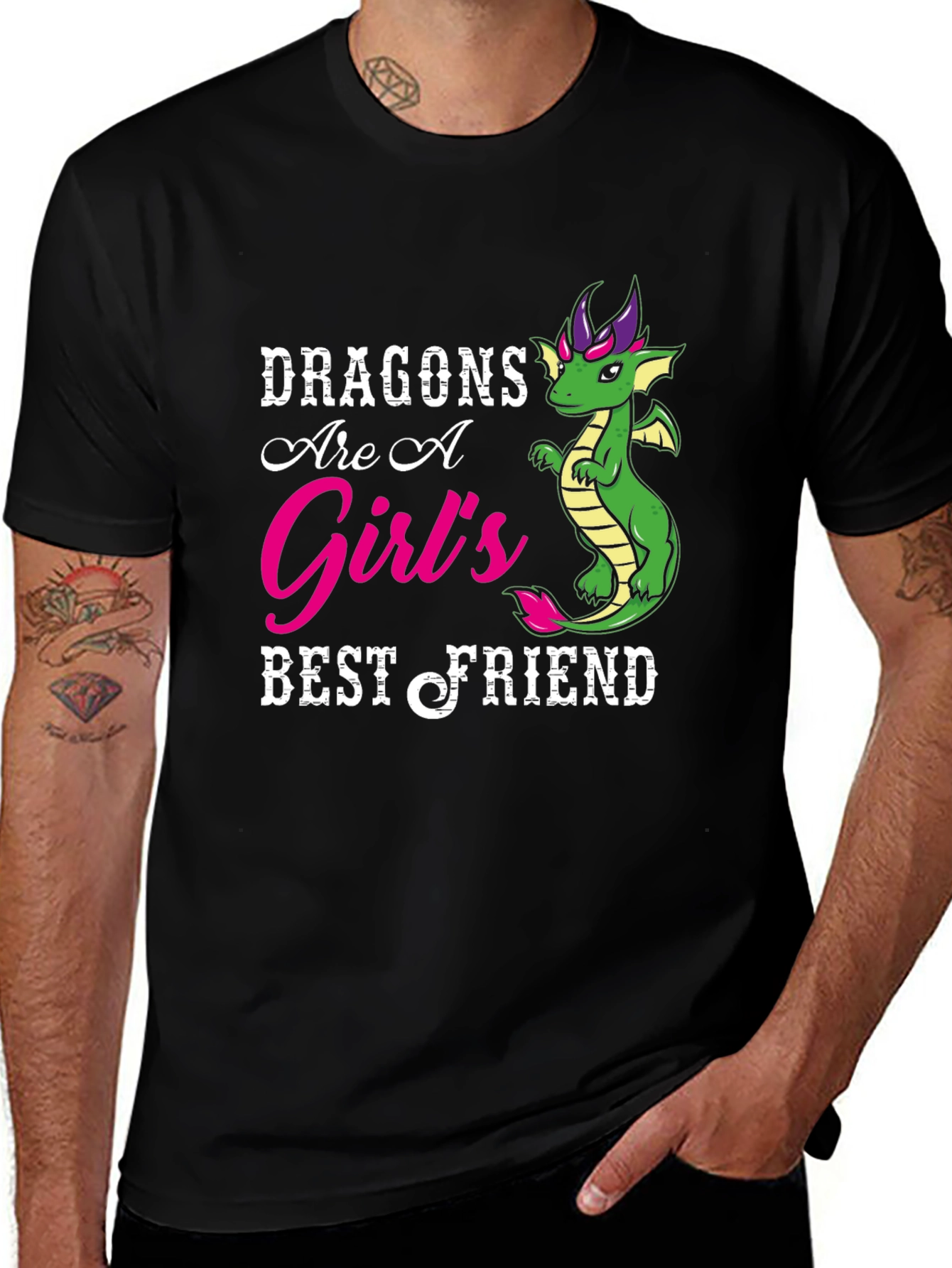 Dragon Girls Best Friend Graphic Tee