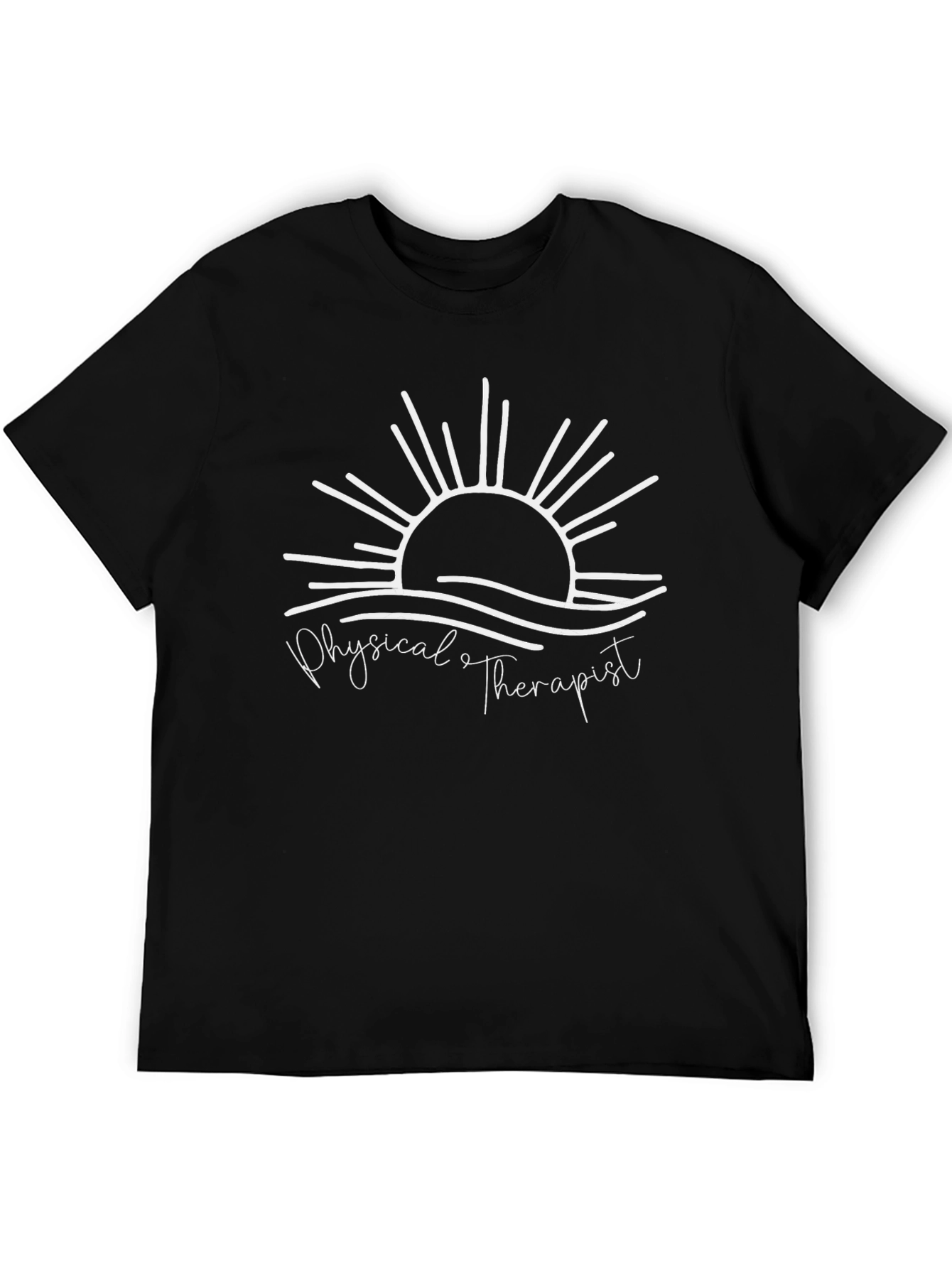 Physical Therapist Sun Graphic Tee - Black