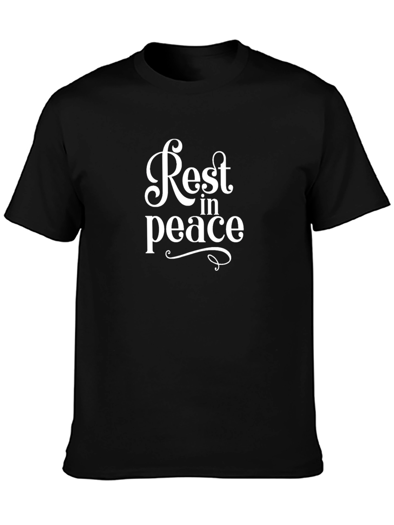 Rest in Peace Graphic Black T-Shirt