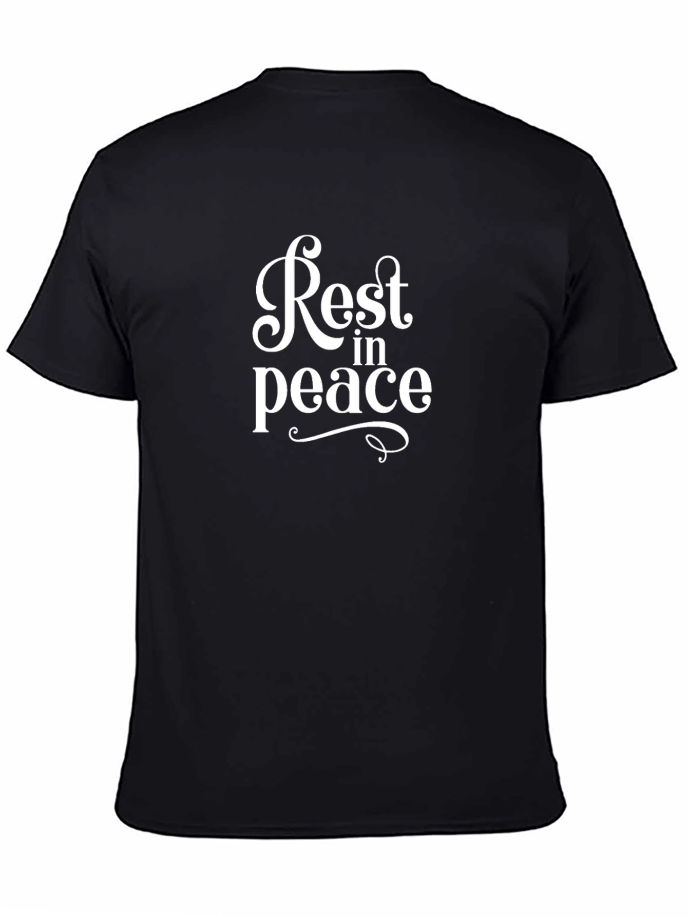 Rest in Peace Graphic Black T-Shirt