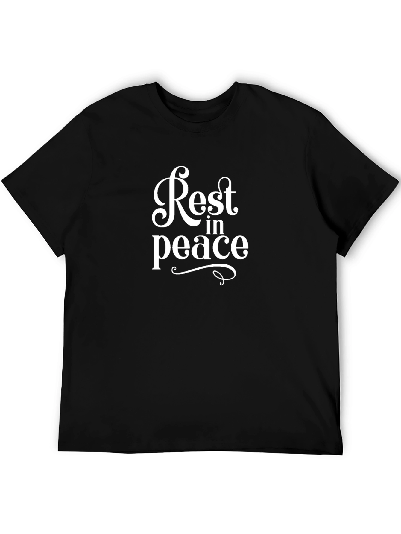 Rest in Peace Graphic Black T-Shirt