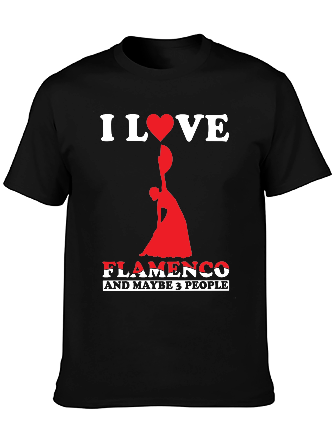 I Love Flamenco T-Shirt - Dancer Graphic Tee