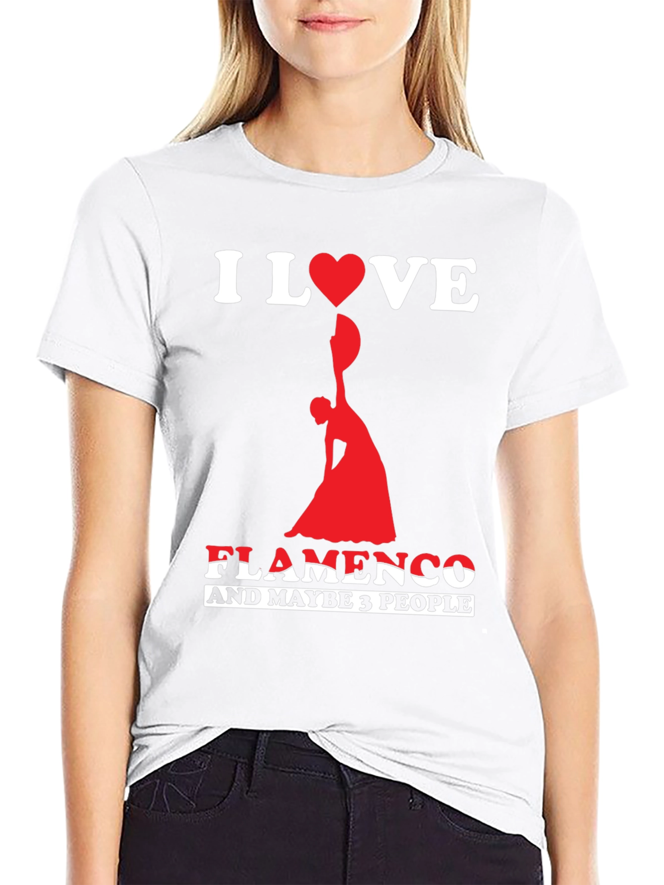 I Love Flamenco T-Shirt - Dancer Graphic Tee