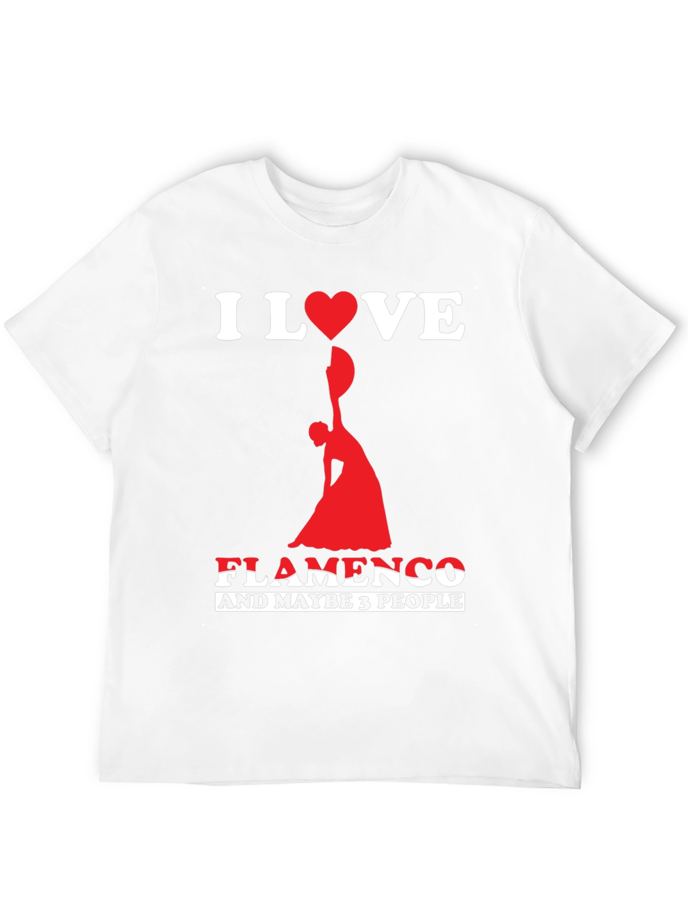 I Love Flamenco T-Shirt - Dancer Graphic Tee
