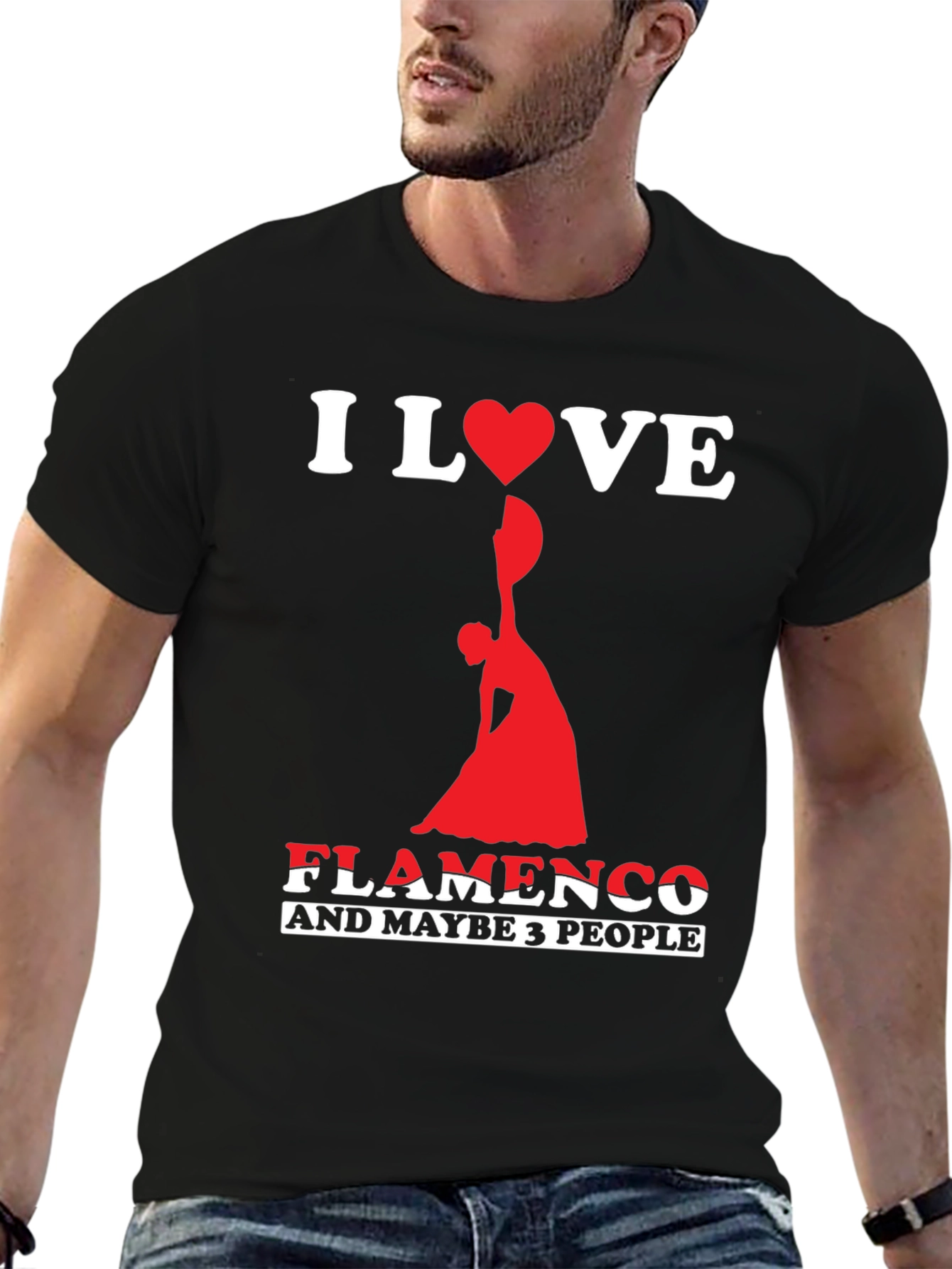 I Love Flamenco T-Shirt - Dancer Graphic Tee