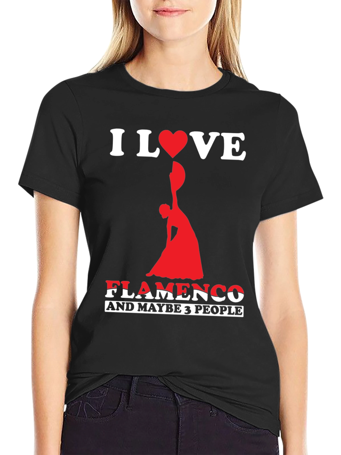 I Love Flamenco T-Shirt - Dancer Graphic Tee