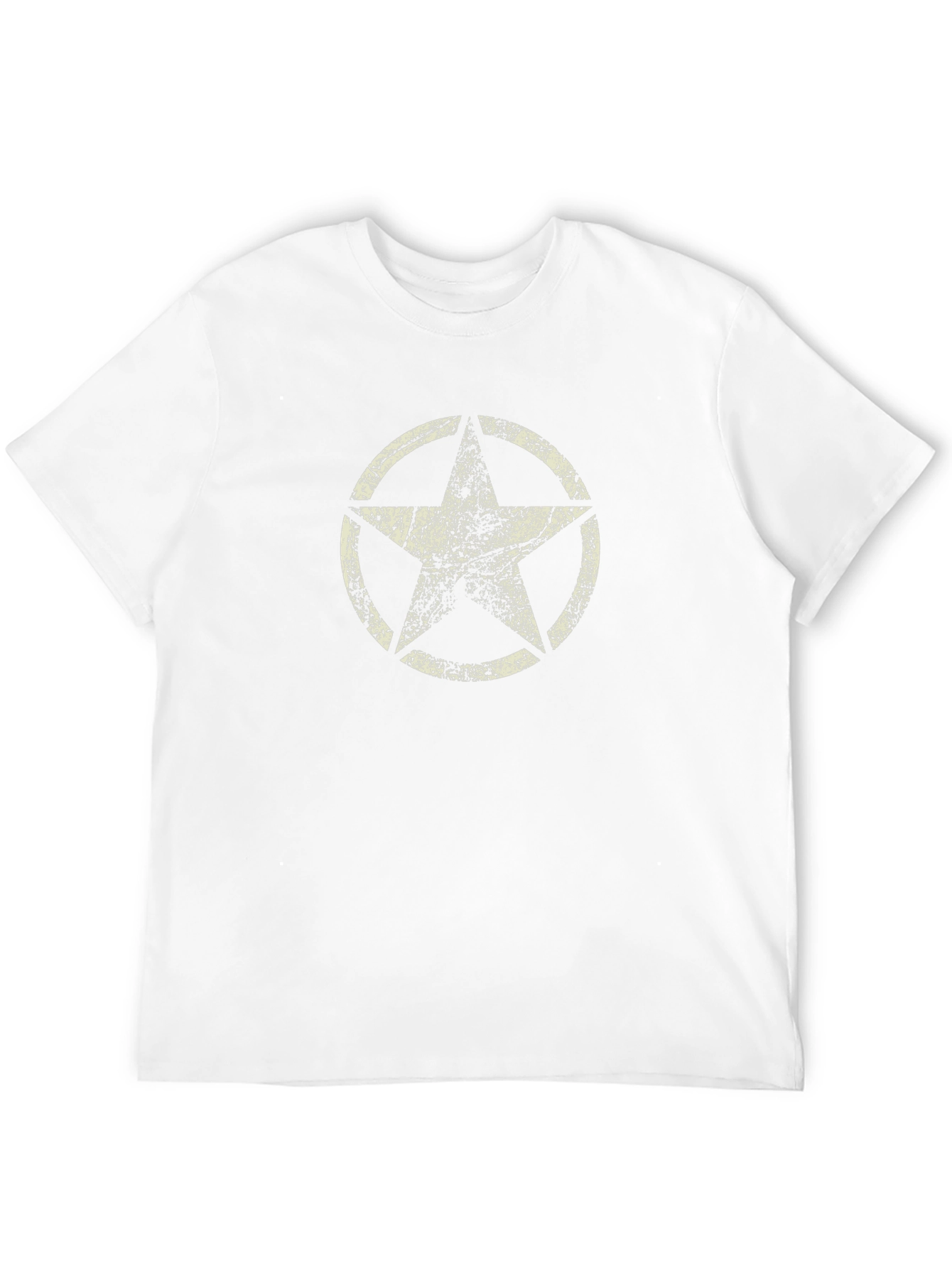 Distressed Star Graphic Black Tee