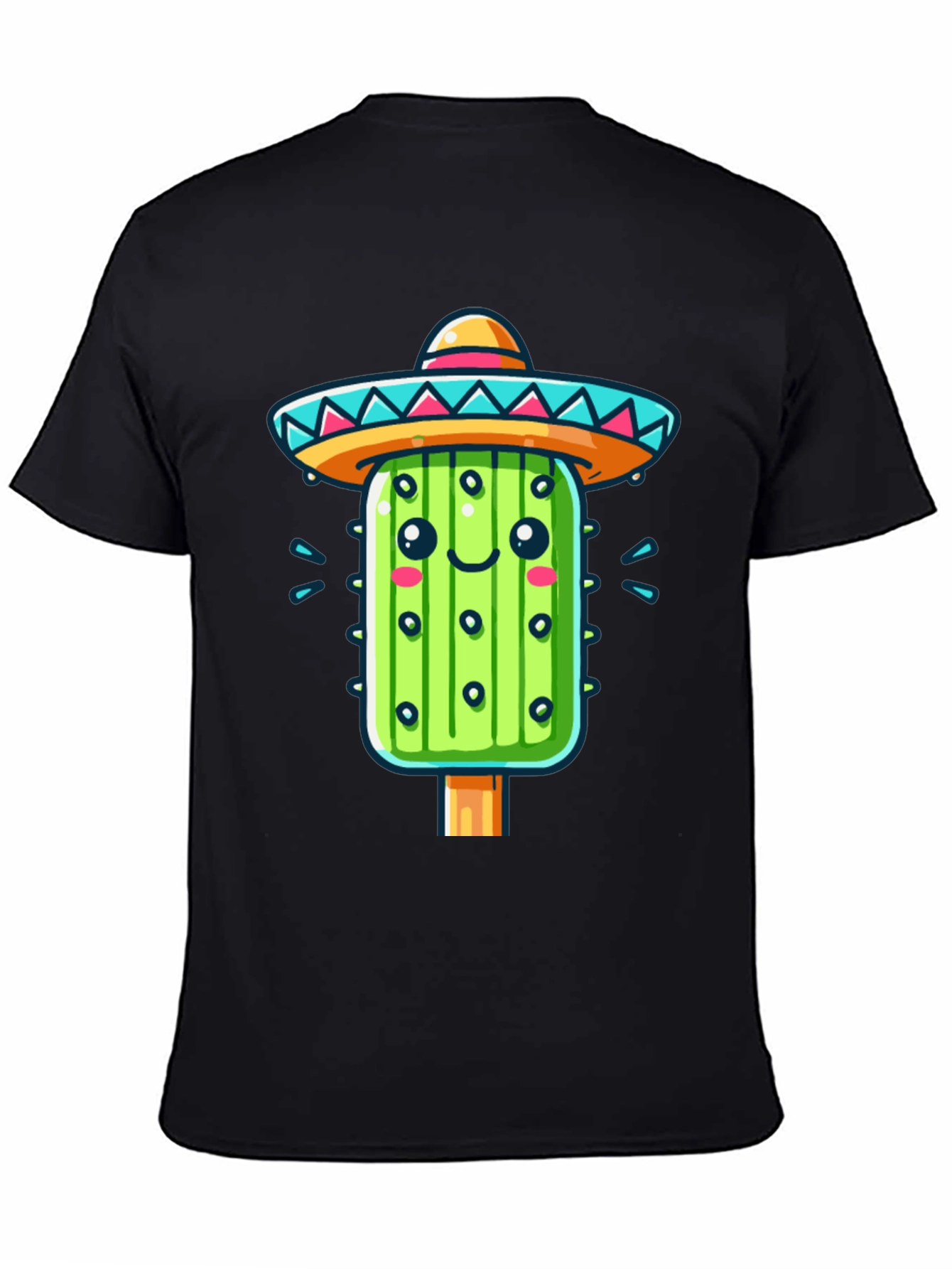 Cactus Sombrero Graphic Tee - Fun Fiesta Style!