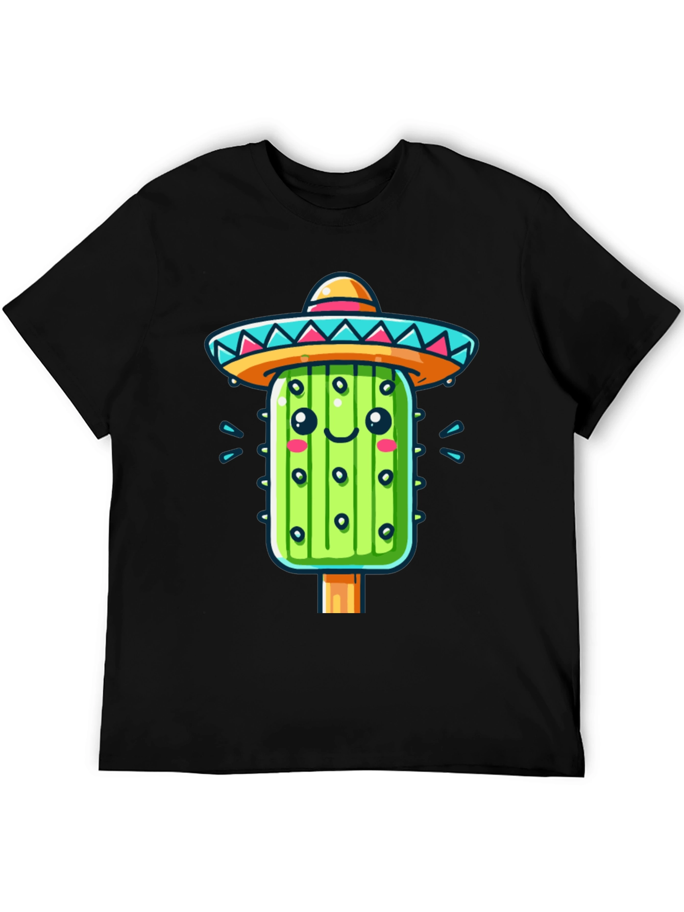 Cactus Sombrero Graphic Tee - Fun Fiesta Style!