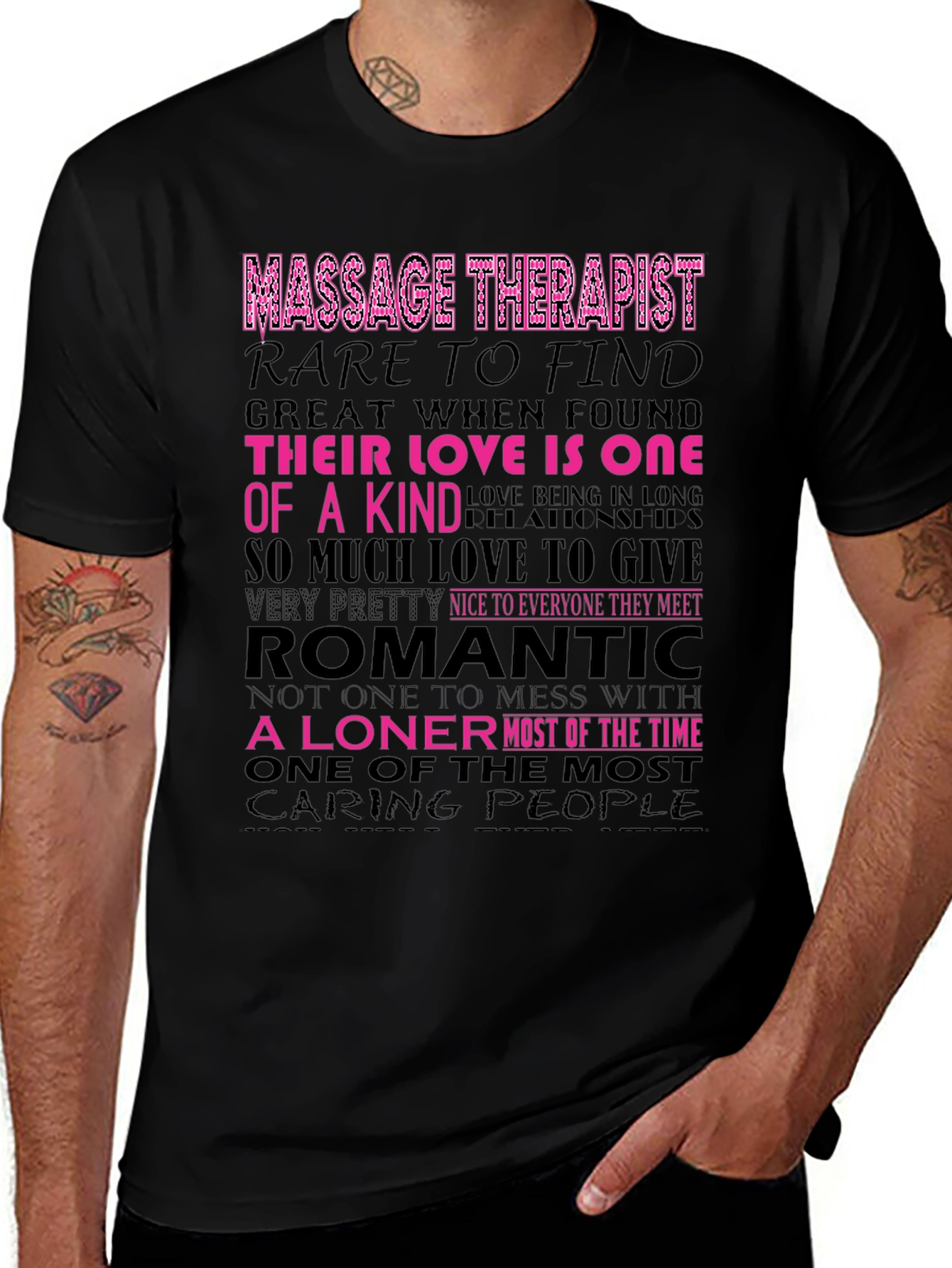 Massage Therapist Love Graphic T-Shirt