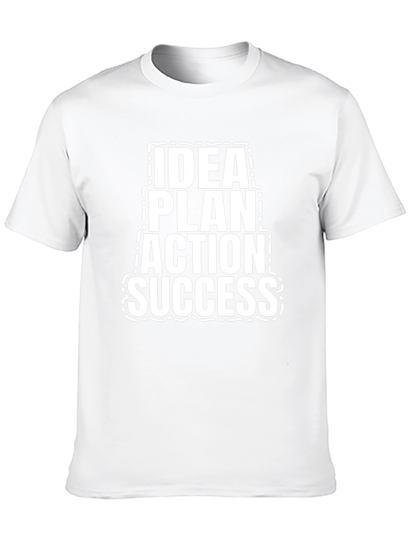 Idea Plan Action Success Black T-Shirt