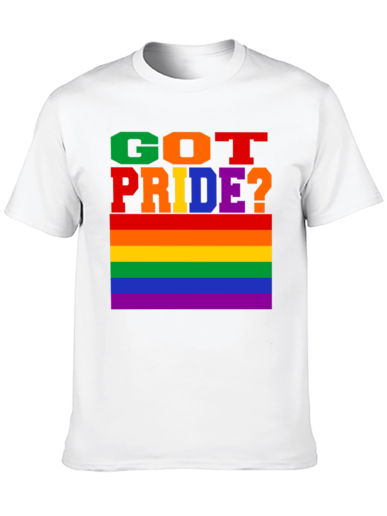Got Pride? Graphic Tee - LGBTQ+ Rainbow Flag T-Shirt
