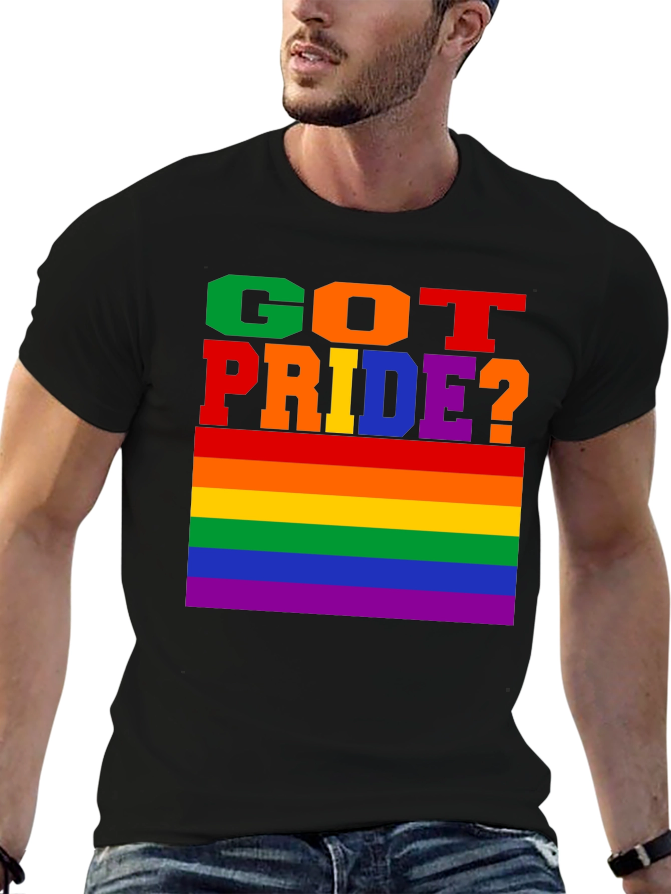 Got Pride? Graphic Tee - LGBTQ+ Rainbow Flag T-Shirt