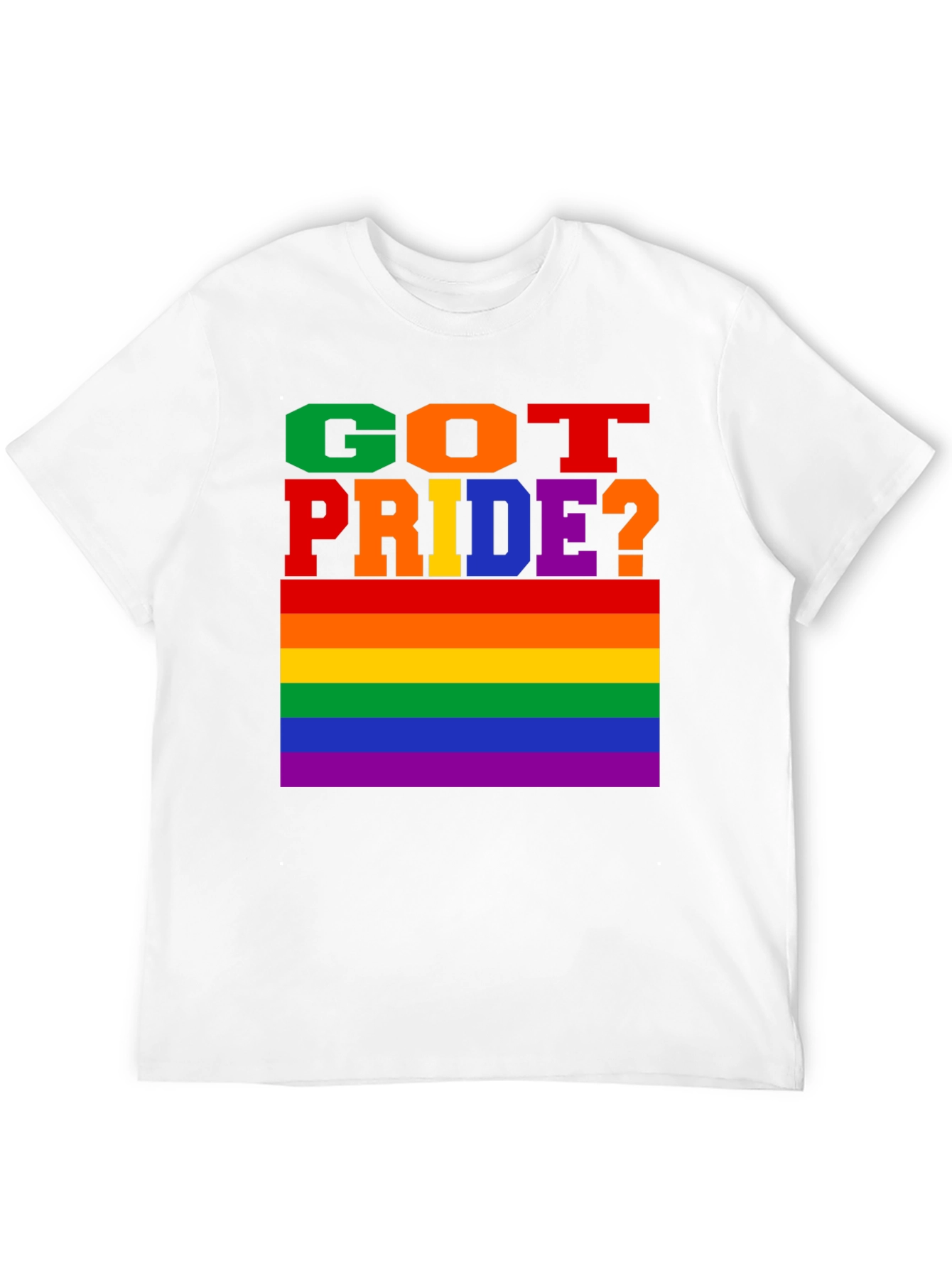 Got Pride? Graphic Tee - LGBTQ+ Rainbow Flag T-Shirt