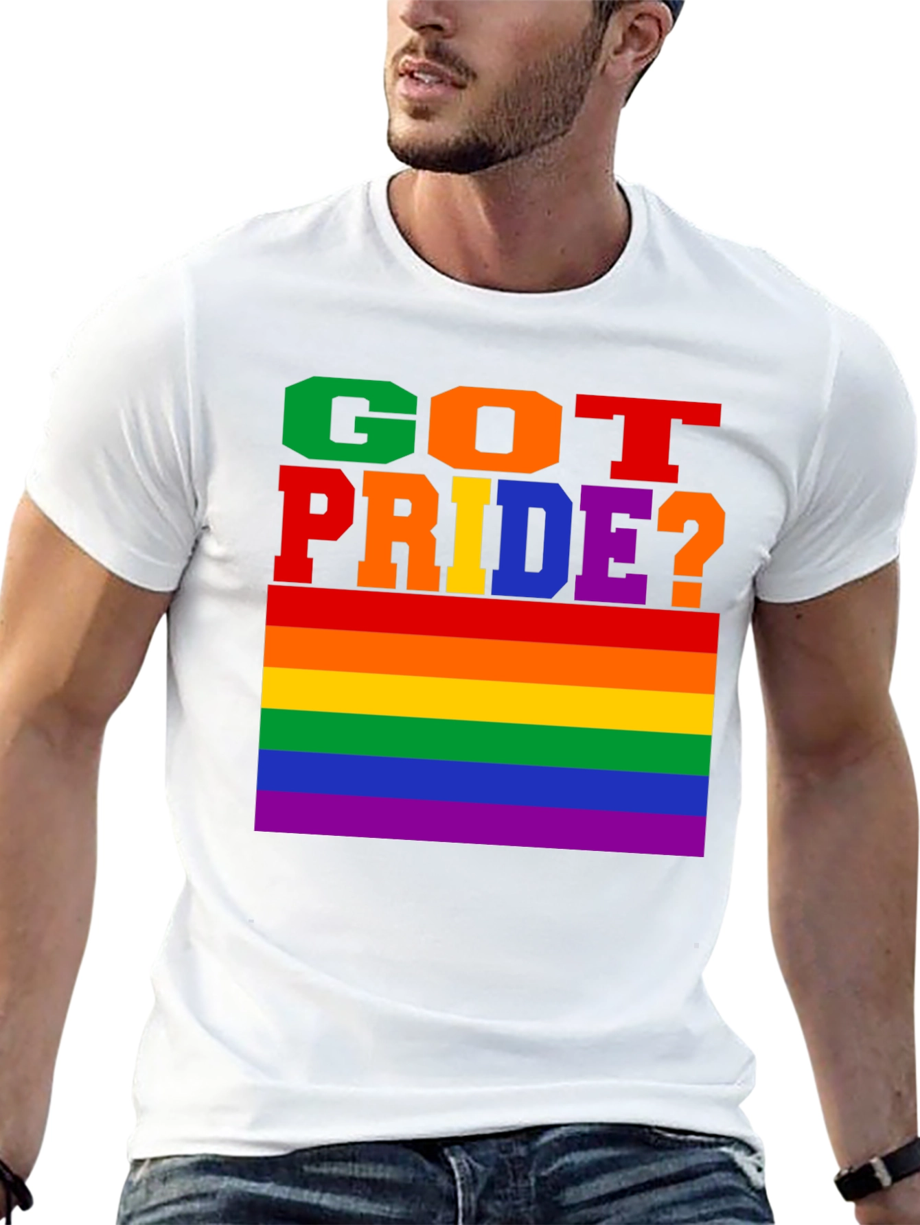 Got Pride? Graphic Tee - LGBTQ+ Rainbow Flag T-Shirt