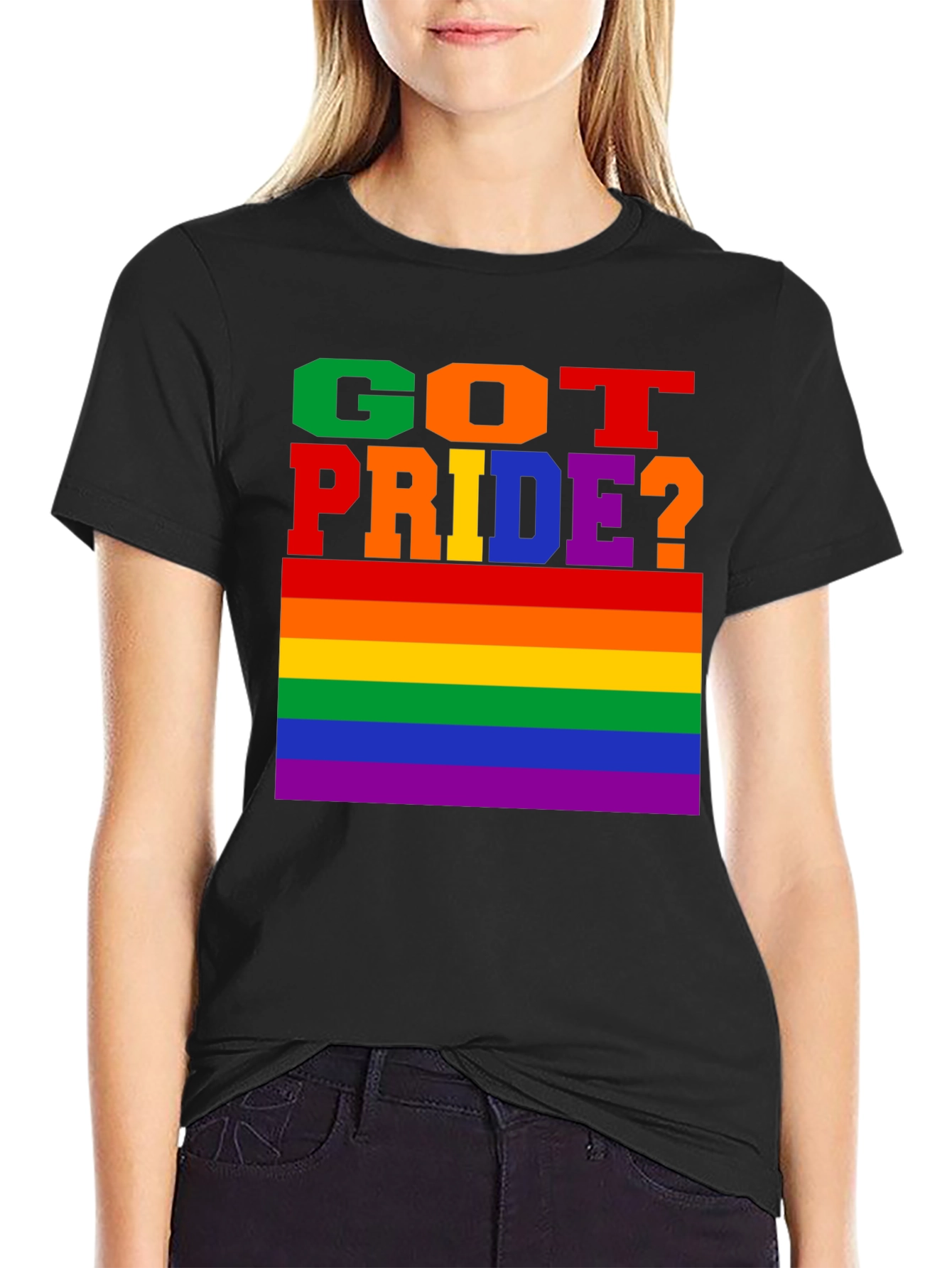 Got Pride? Graphic Tee - LGBTQ+ Rainbow Flag T-Shirt