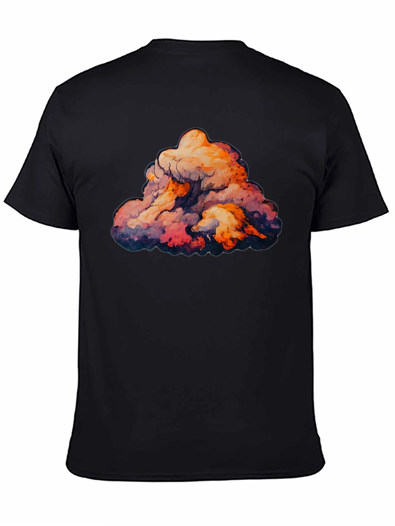 Cloud Graphic Black T-Shirt