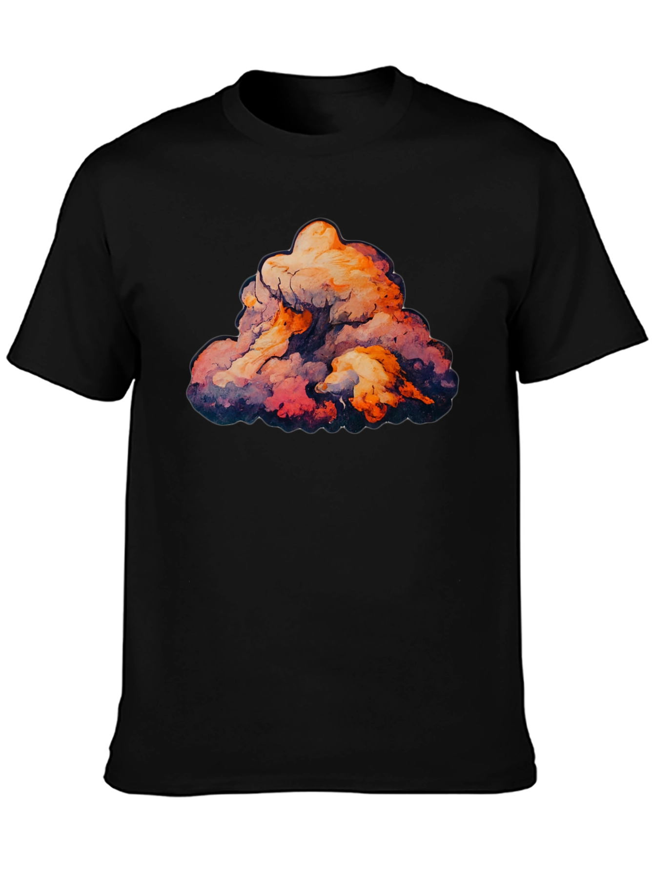 Cloud Graphic Black T-Shirt