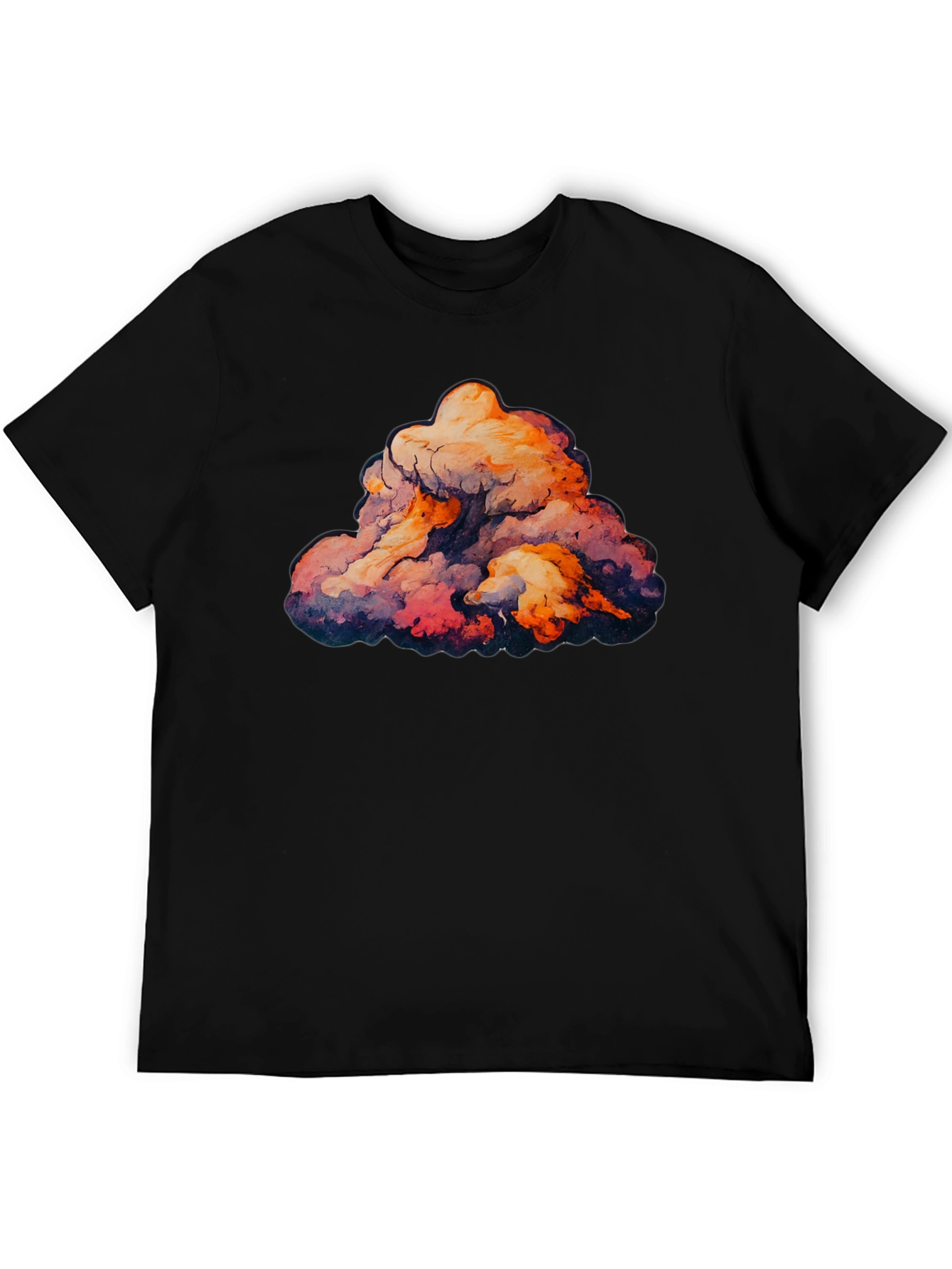 Cloud Graphic Black T-Shirt