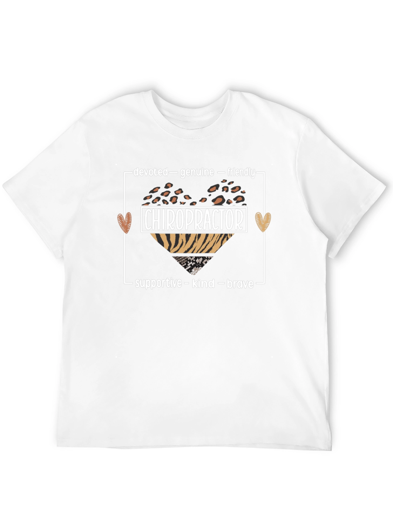 Chiropractor Graphic T-Shirt - Devoted Genuine Friendly Design