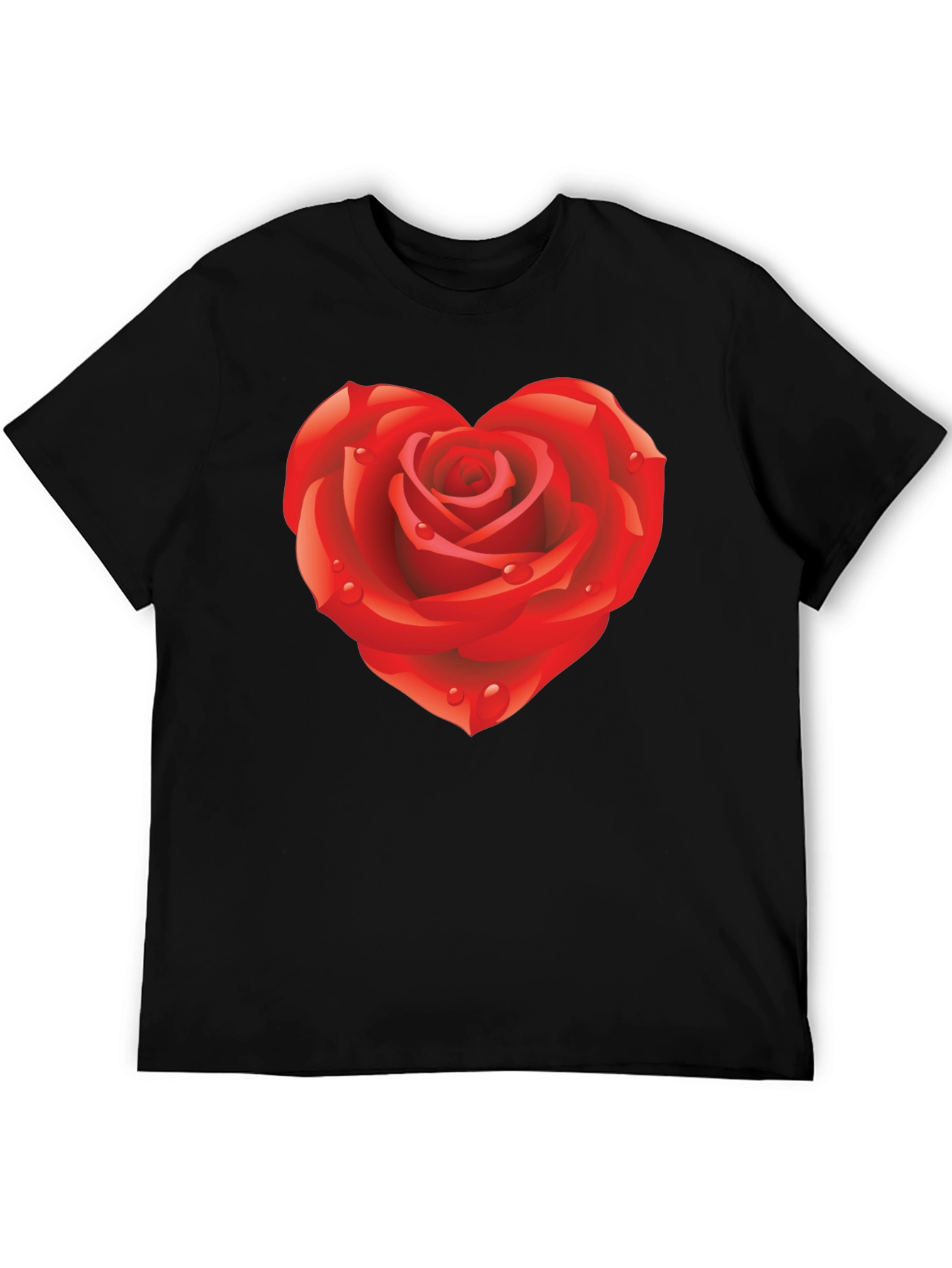 Heart Rose Graphic T-Shirt