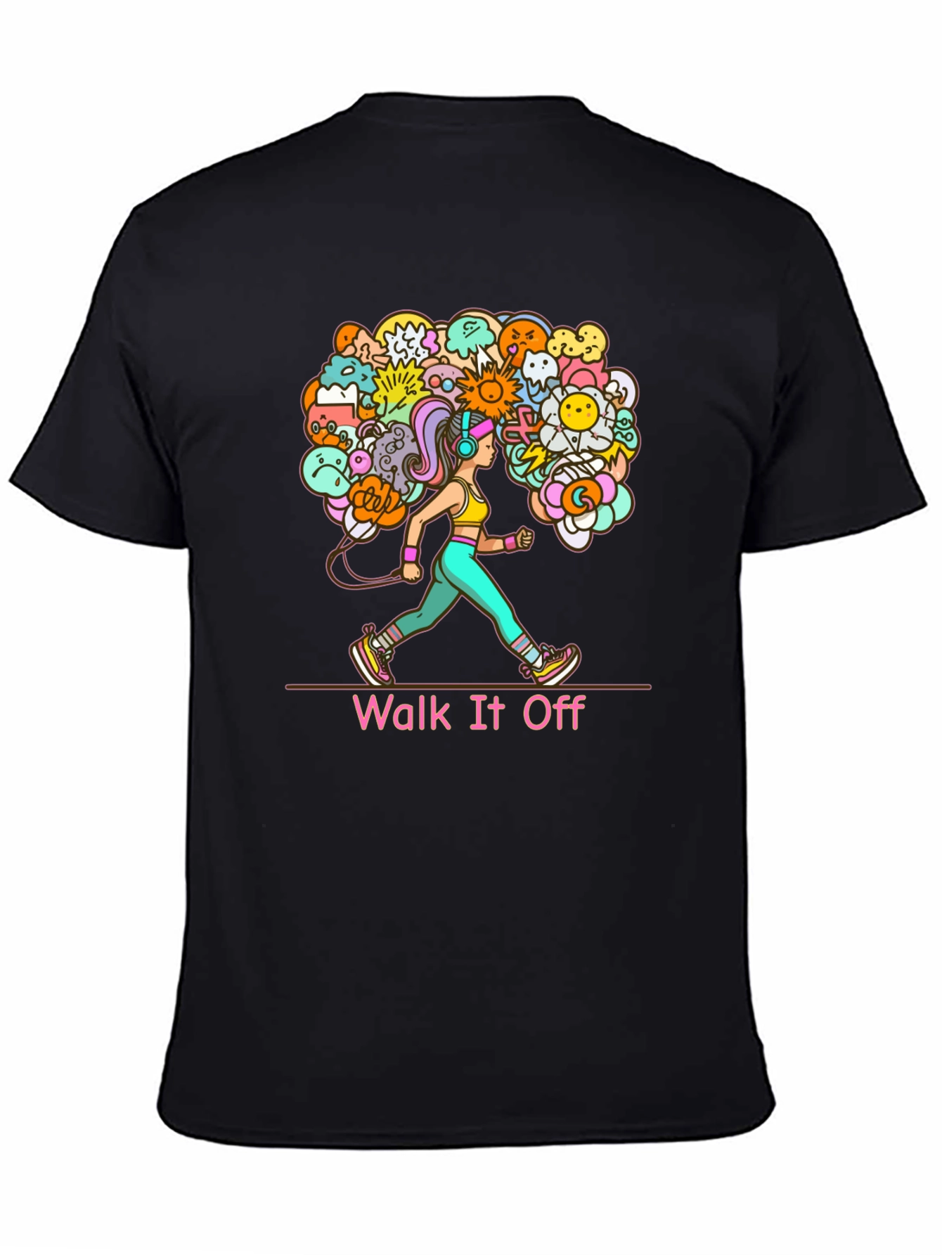 Walk It Off Graphic Tee - Black Unisex T-Shirt