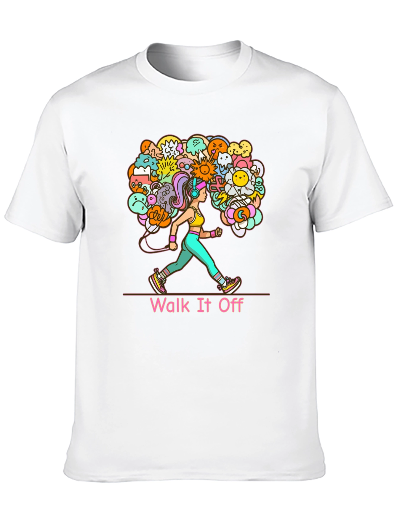 Walk It Off Graphic Tee - Black Unisex T-Shirt