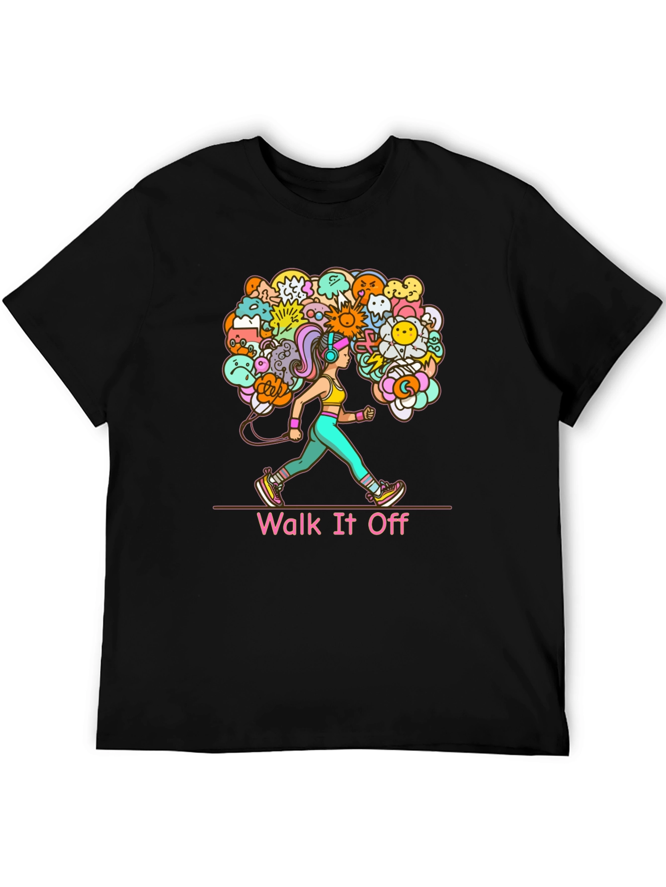 Walk It Off Graphic Tee - Black Unisex T-Shirt