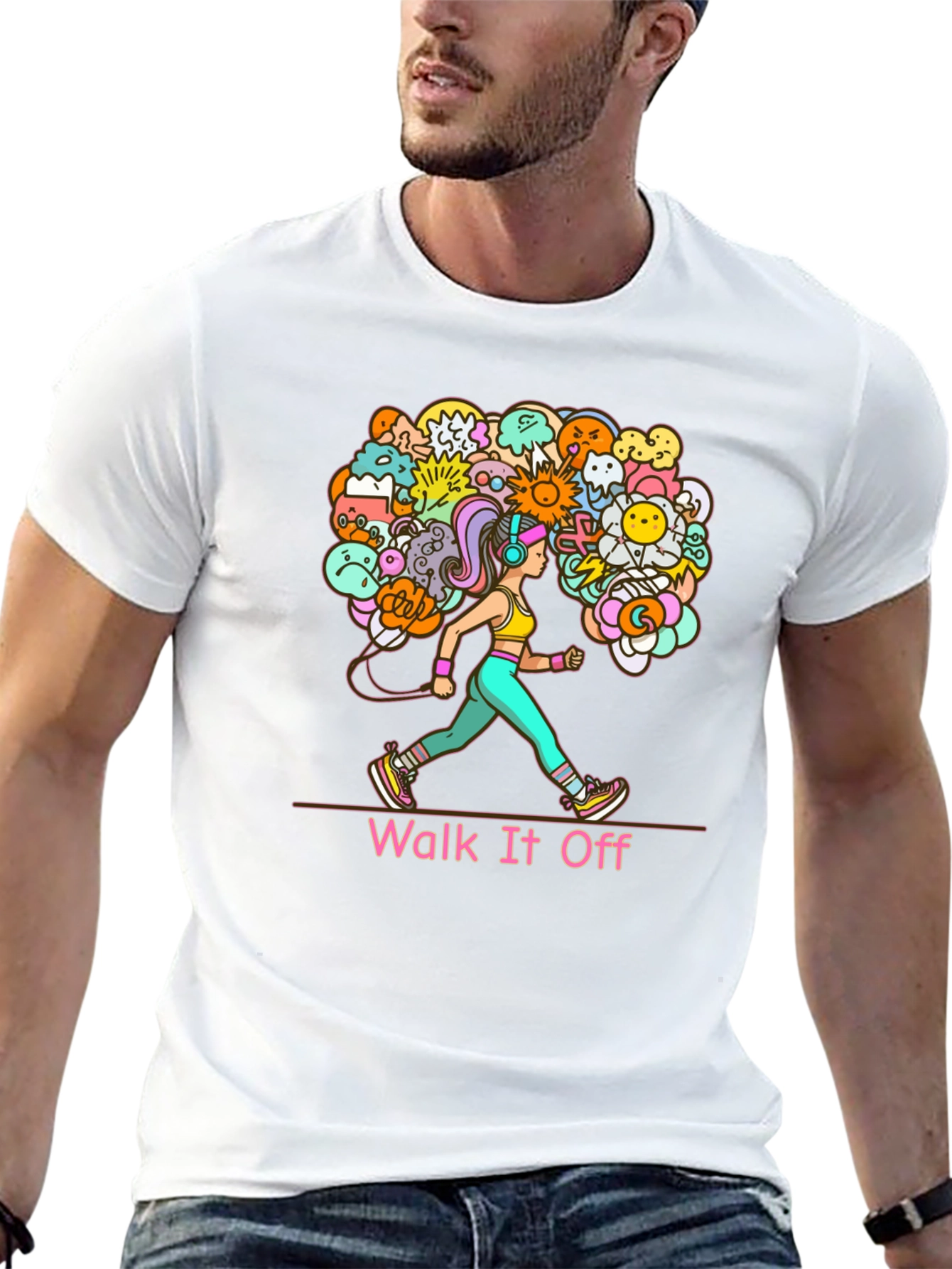 Walk It Off Graphic Tee - Black Unisex T-Shirt
