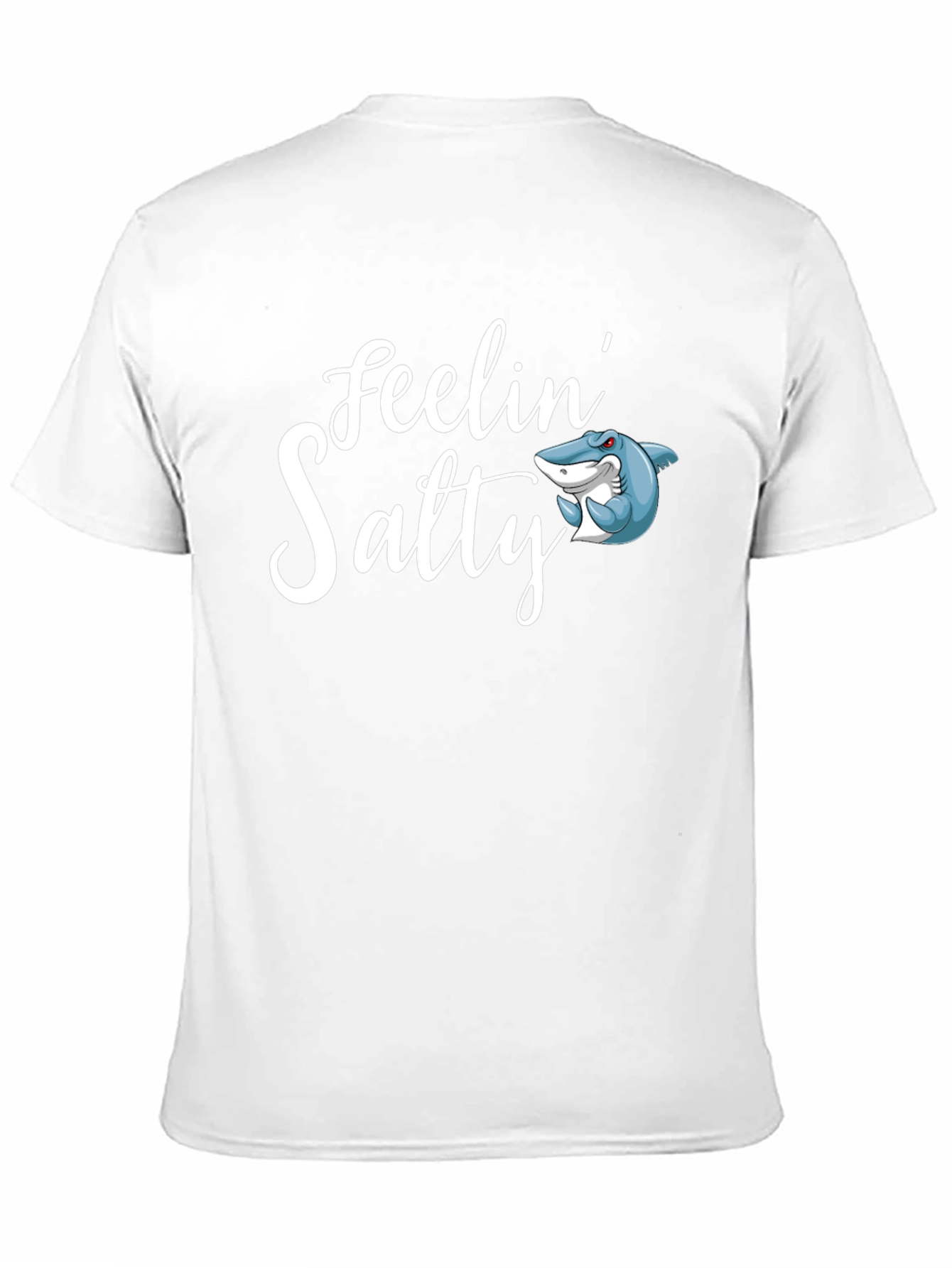 Feelin Salty Shark Graphic Tee - Mens Black T-Shirt