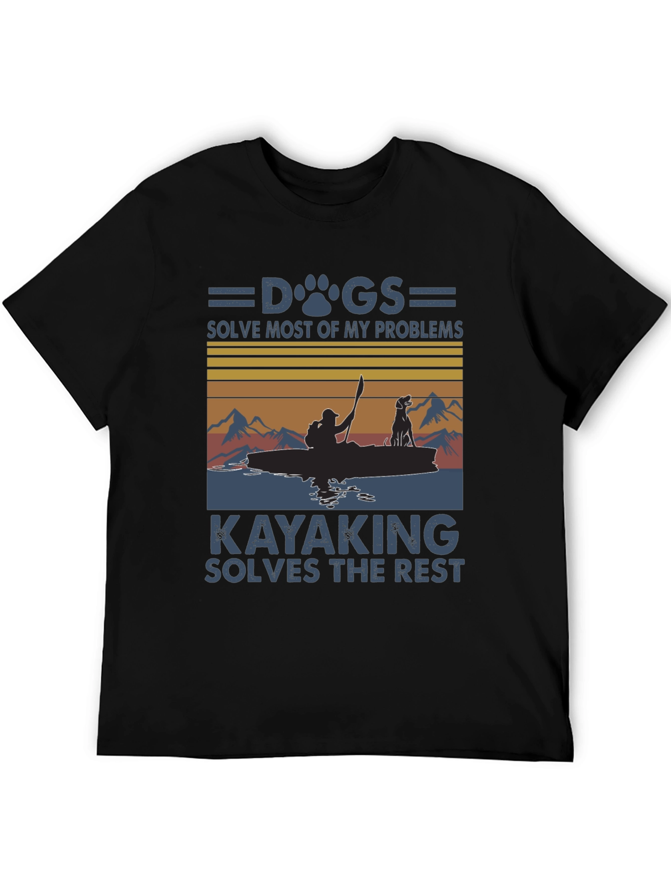 Dogs Kayaking T-Shirt: Solves Problems