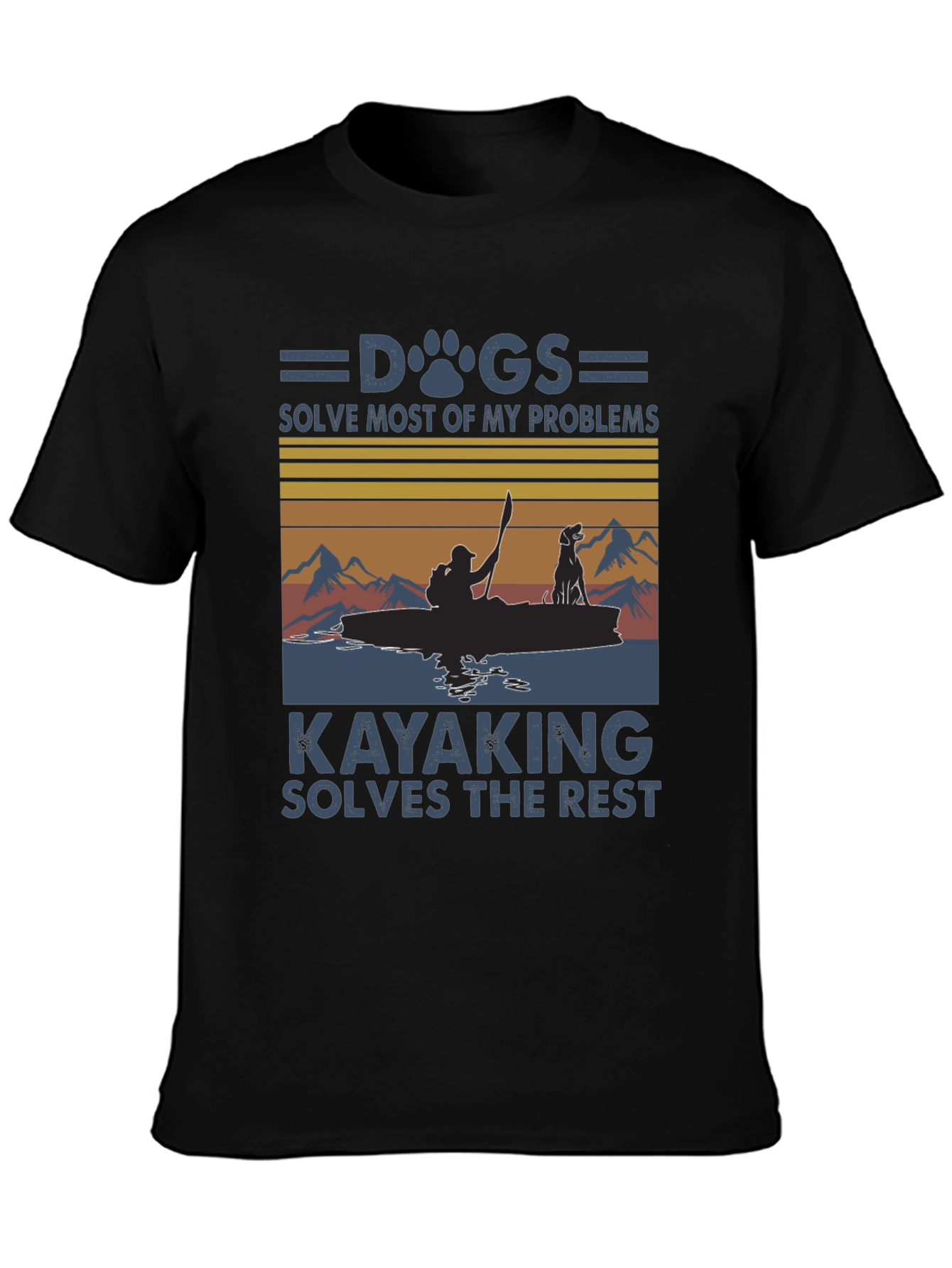 Dogs Kayaking T-Shirt: Solves Problems