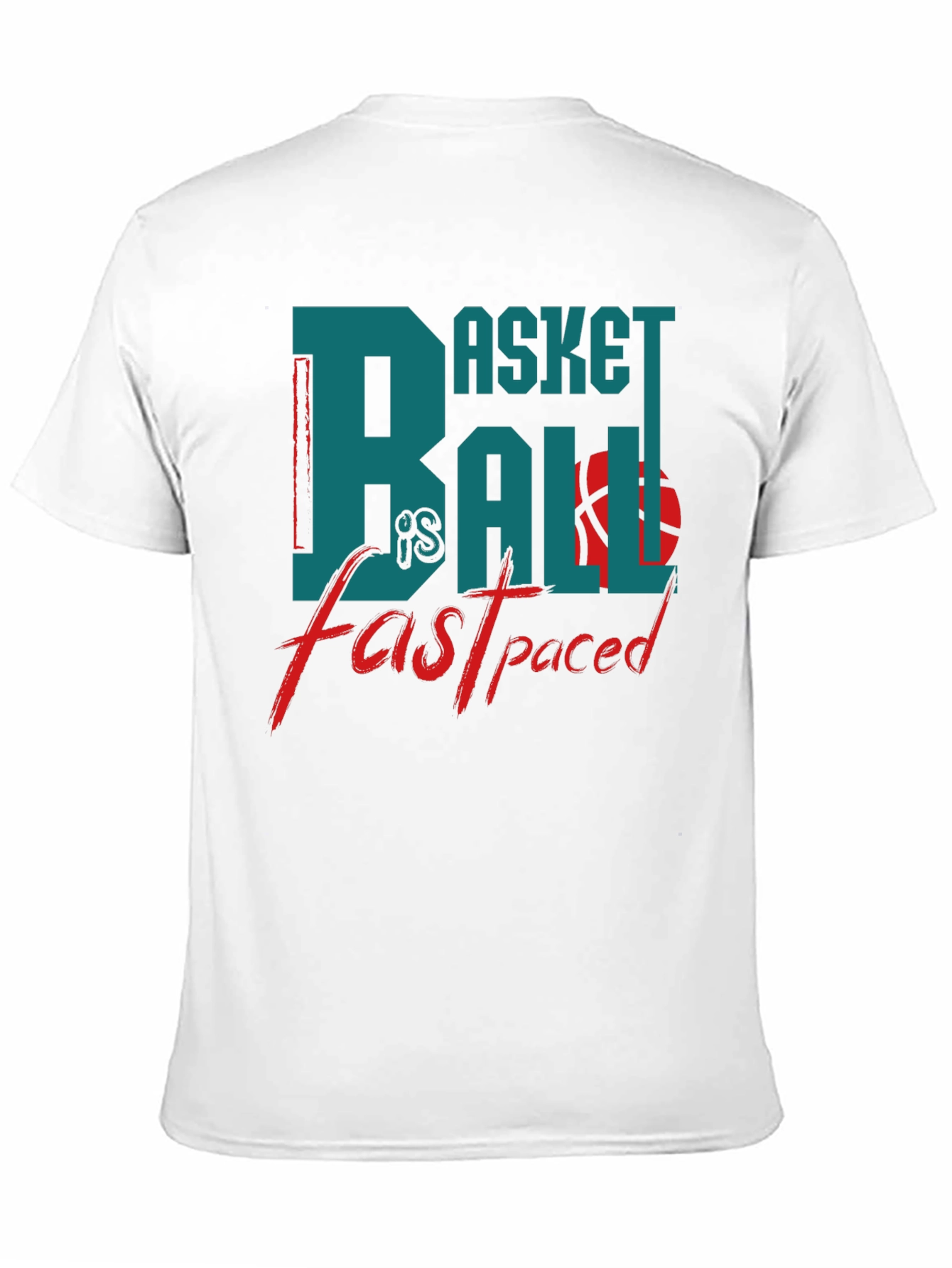 Basketball is Fast Paced Black Graphic Tee