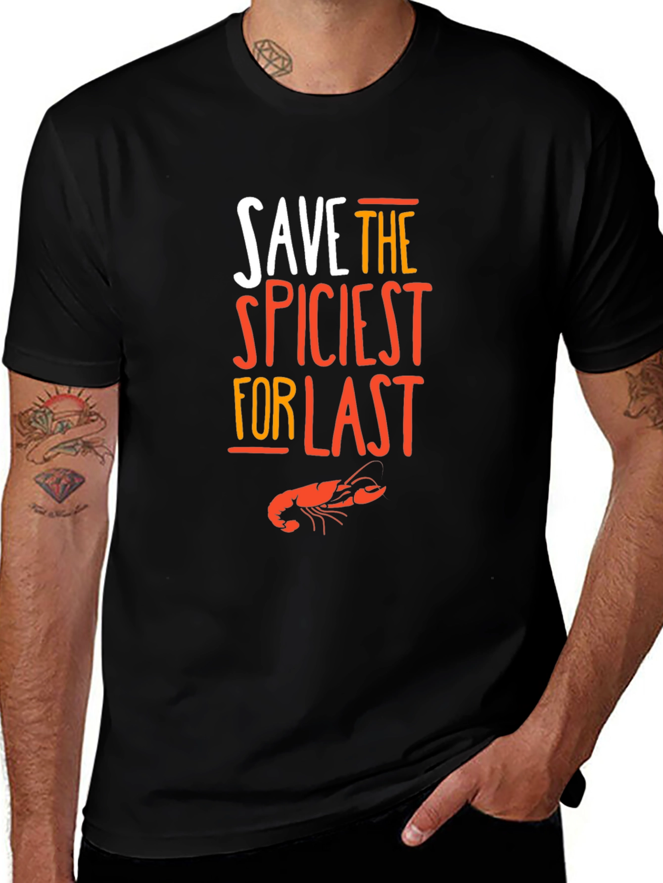 Save The Spiciest For Last Black T-Shirt