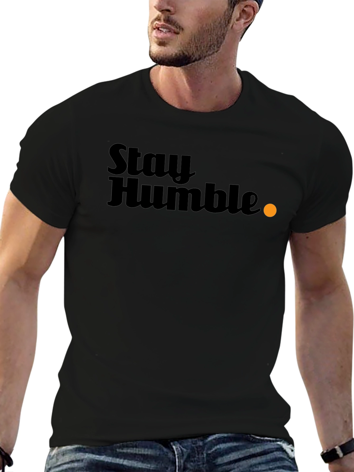 Stay Humble T-Shirt - Black Graphic Tee