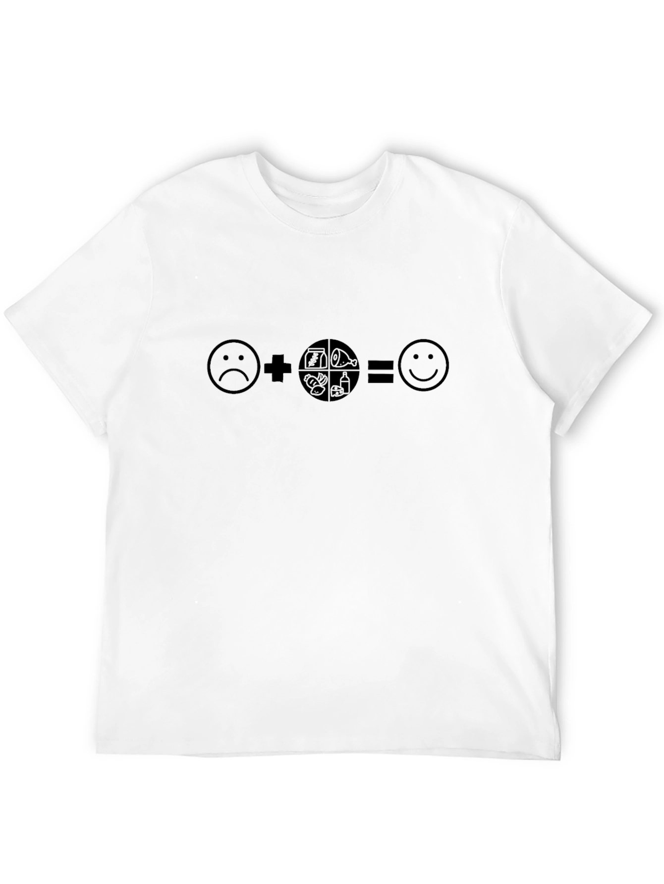 Food = Happy T-Shirt - Funny Graphic Tee