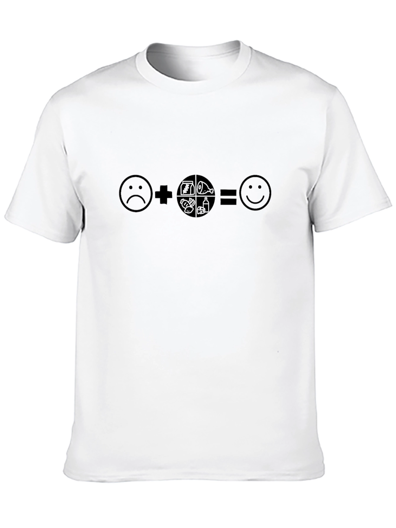 Food = Happy T-Shirt - Funny Graphic Tee