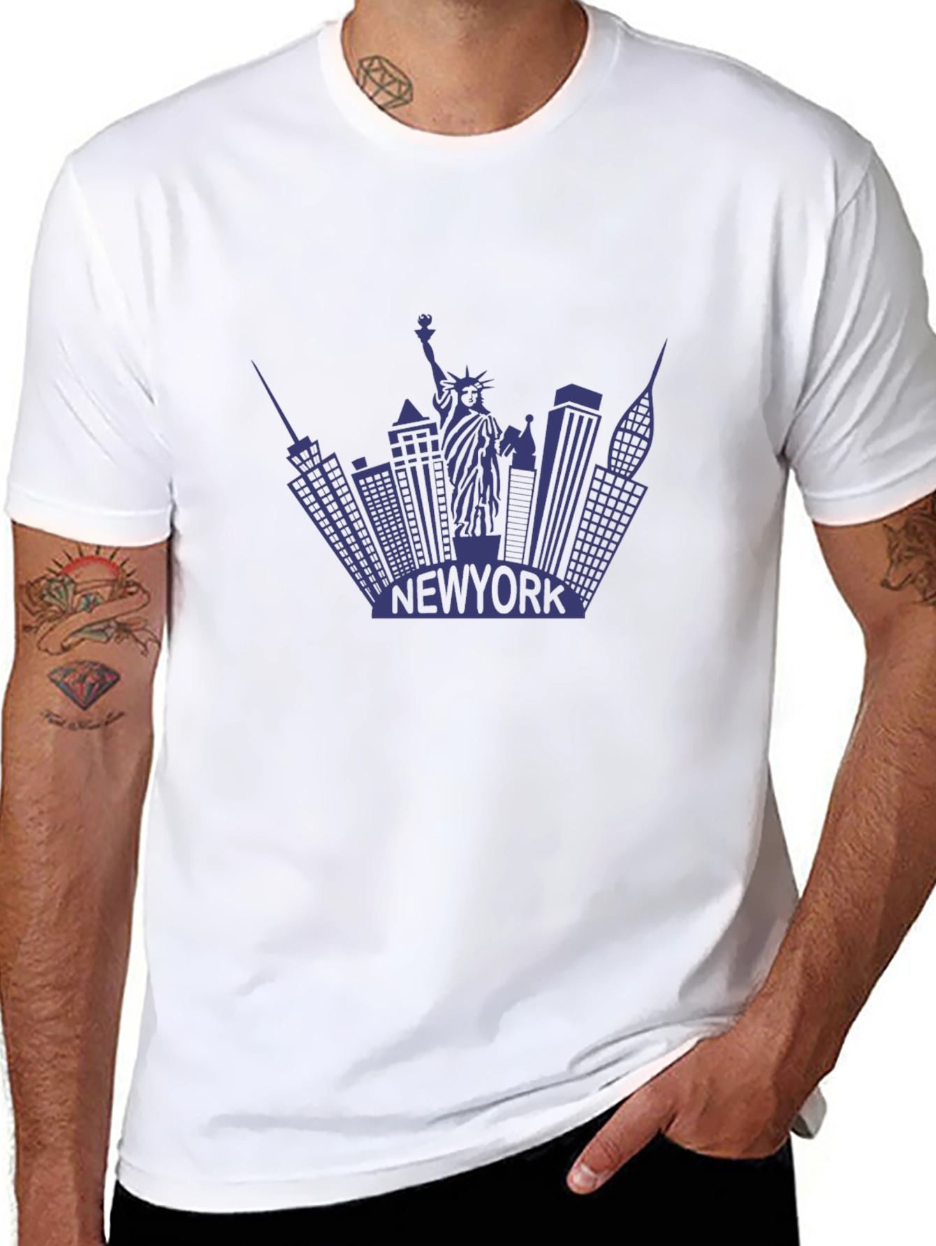 New York Skyline Graphic T-Shirt