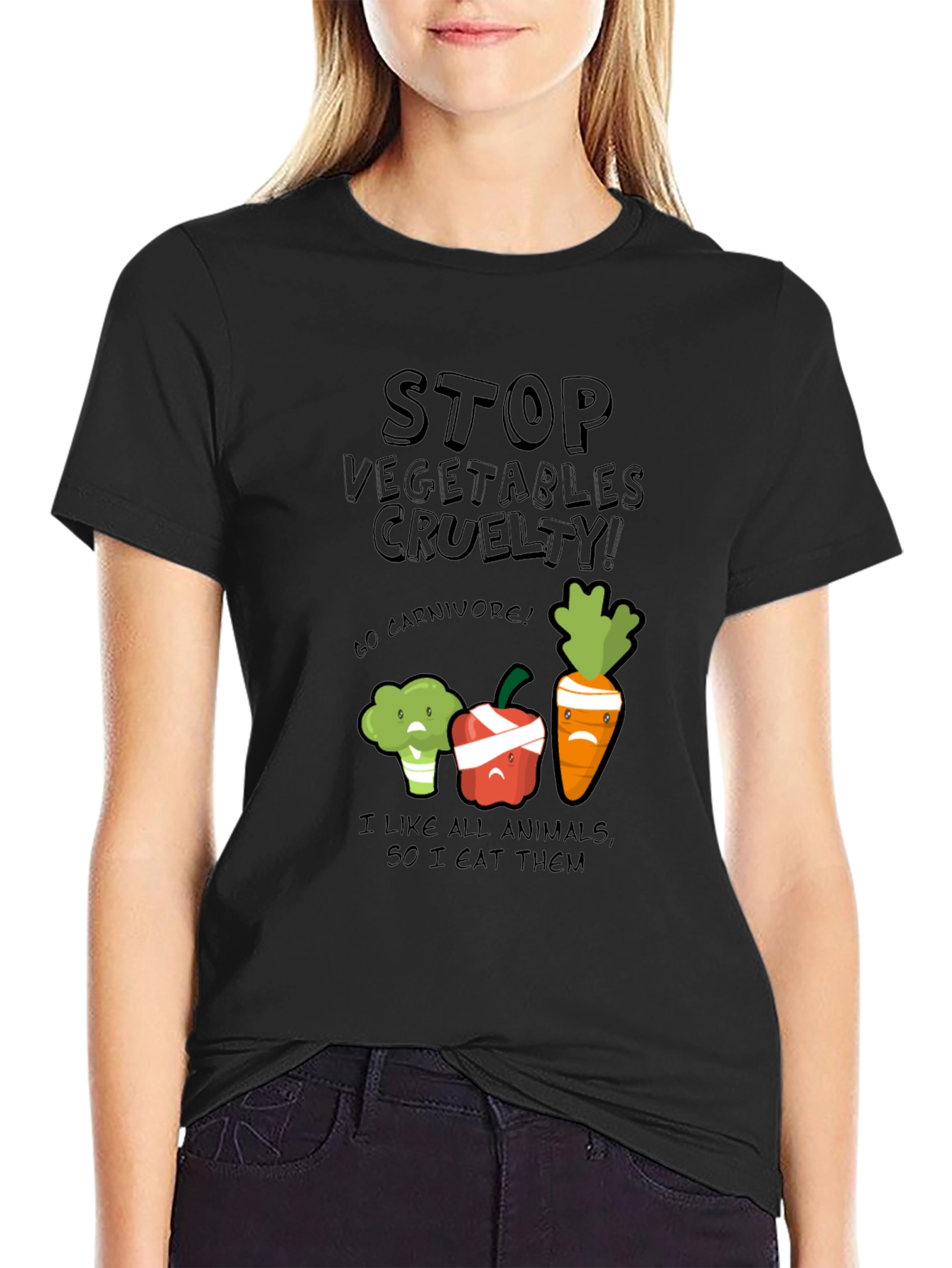 Stop Vegetables Cruelty Graphic Tee