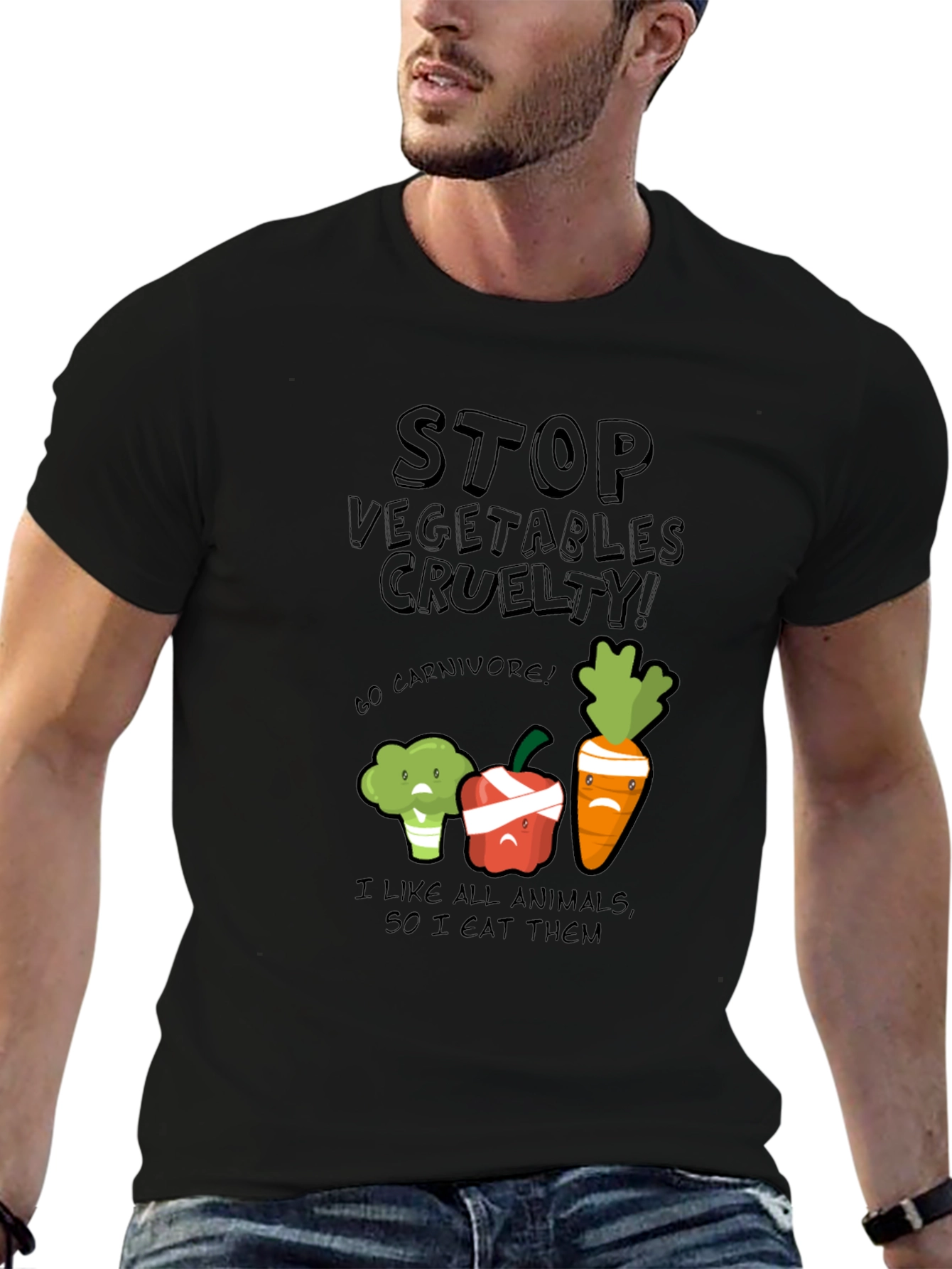 Stop Vegetables Cruelty Graphic Tee