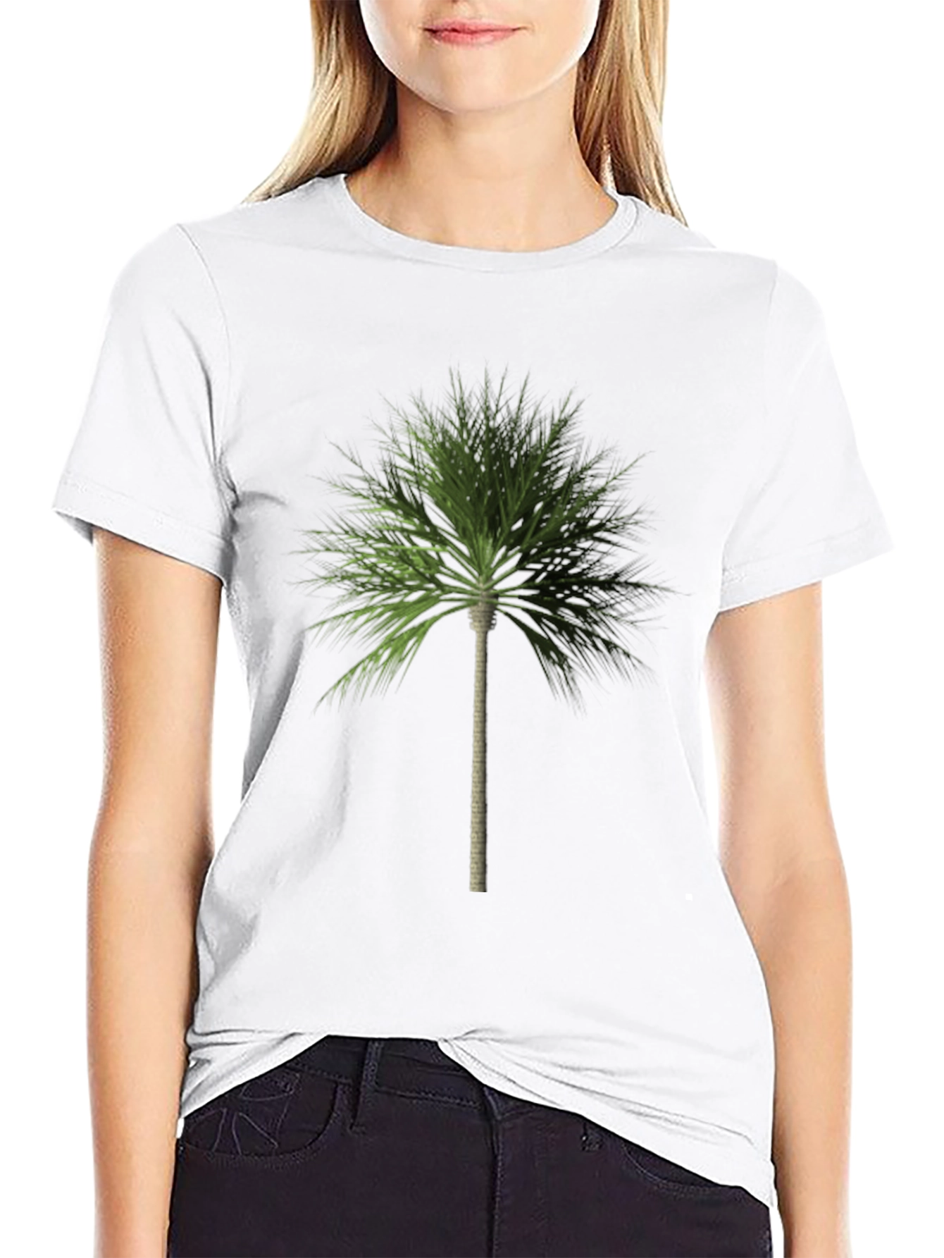 Palm Tree Graphic Tee - Relaxed Fit Cotton Shirt